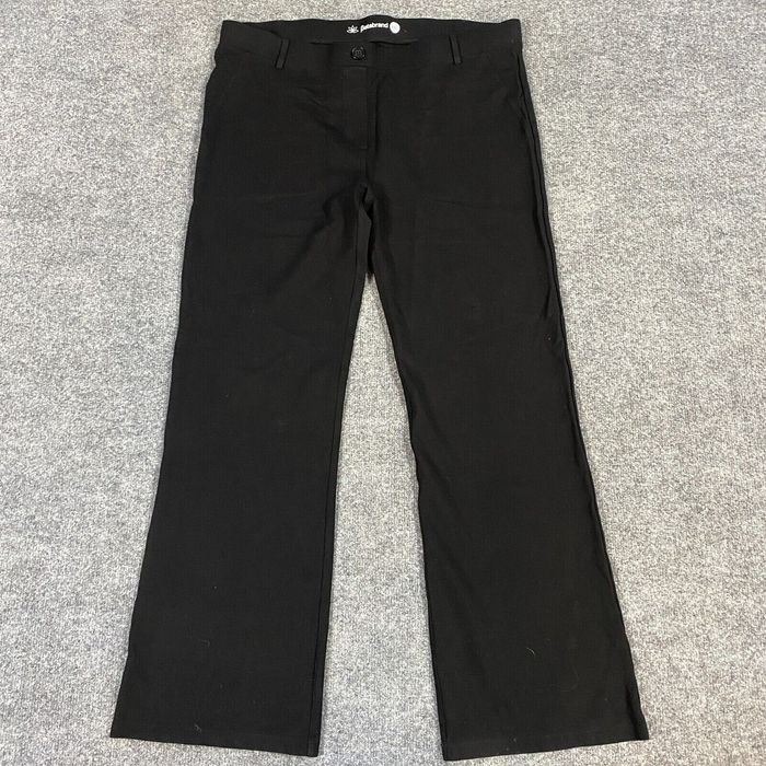 Betabrand Boot-Cut | Classic Dress Pant Yoga Pants (Black) 