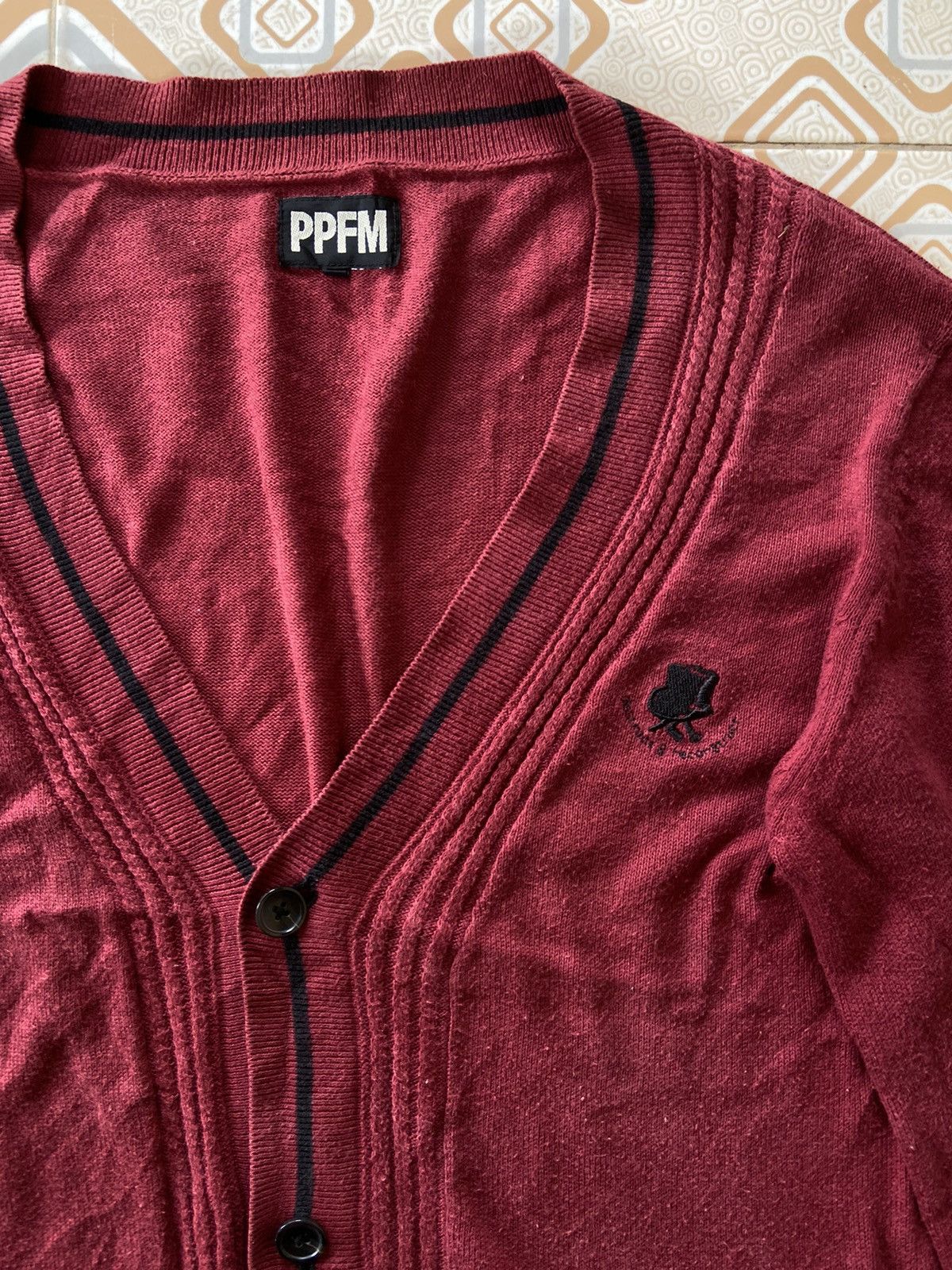 Japanese Brand × PPFM 🔥Binding🔥 PPFM Red Button Knitwear Size US M / EU 48-50 / 2 - 3 Thumbnail