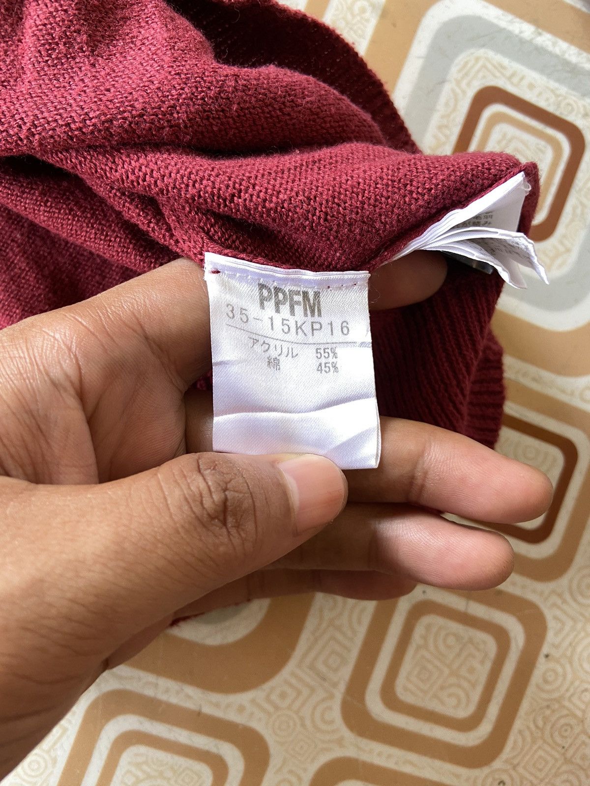 Japanese Brand × PPFM 🔥Binding🔥 PPFM Red Button Knitwear Size US M / EU 48-50 / 2 - 5 Thumbnail