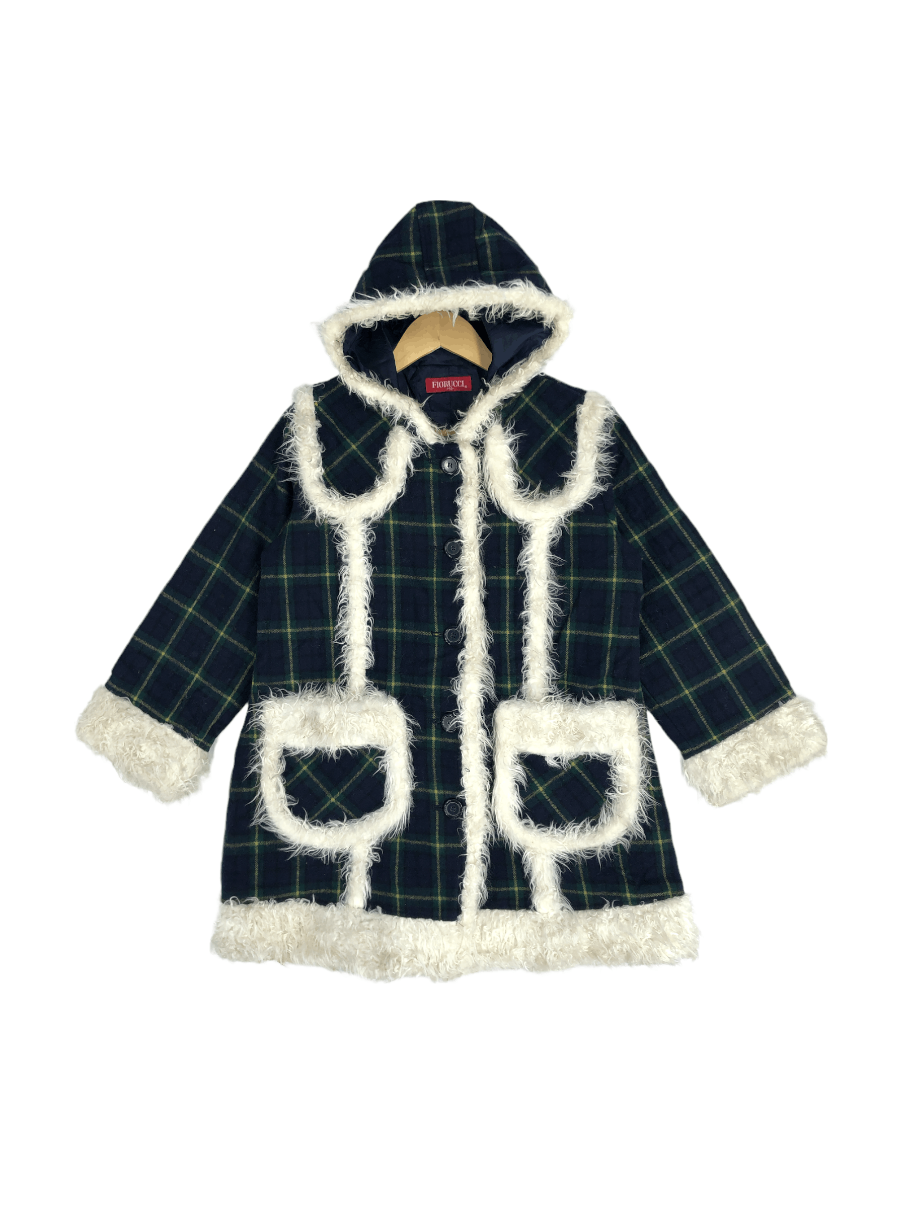Fiorucci Fiorucci Double Pocket Checked Hoodie Jacket With fur Size M / US 6-8 / IT 42-44 - 1 Thumbnail