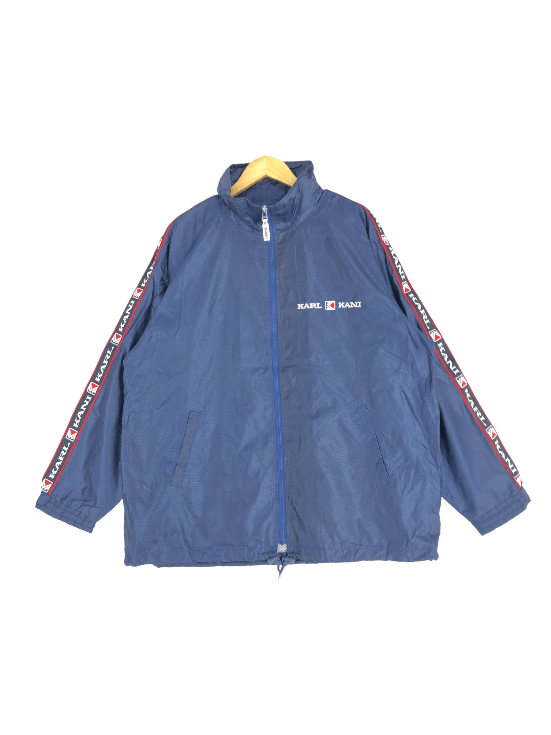 Vintage Karl Kani Side Tape Light Jacket Zipper Jacket