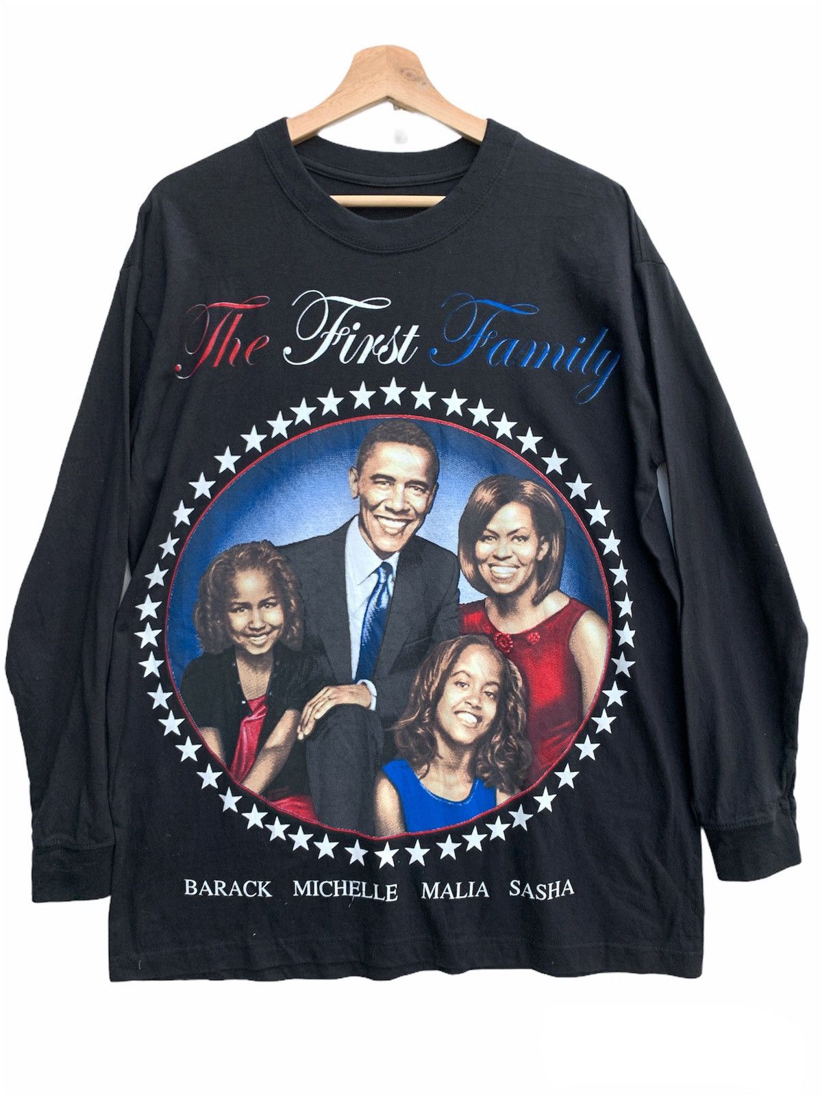 Vintage Vintage Y2k Obama The First Family Long Sleeve Size US L / EU 52-54 / 3 - 2 Thumbnail