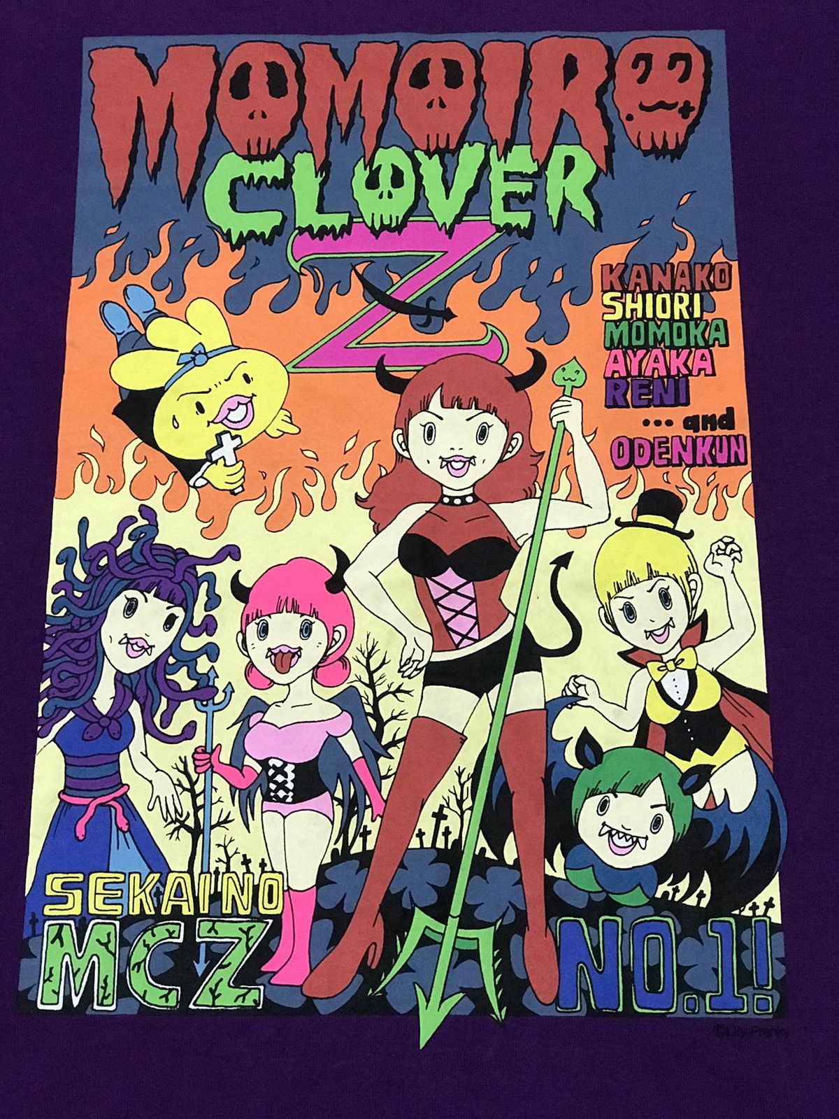 Anime Momoiro Clover Z x Lily Franky T Shirt Size US L / EU 52-54 / 3 - 7 Thumbnail