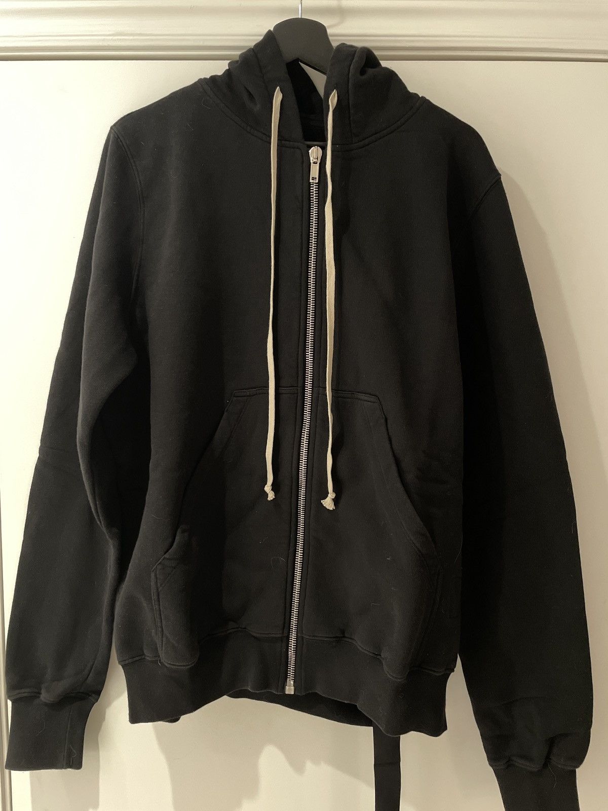 image of Rick Owens Drkshdw Black Jason Hoodie, Men's (Size XL)