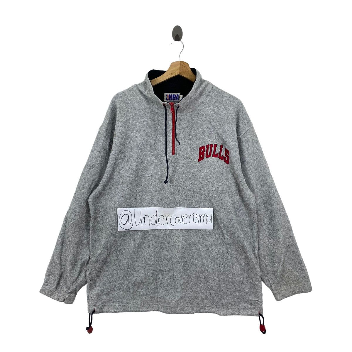 NBA BULLS CHICAGO BASKETBALL Nba Retro Sherpa Grey Half Zipper Size US L / EU 52-54 / 3 - 3 Thumbnail