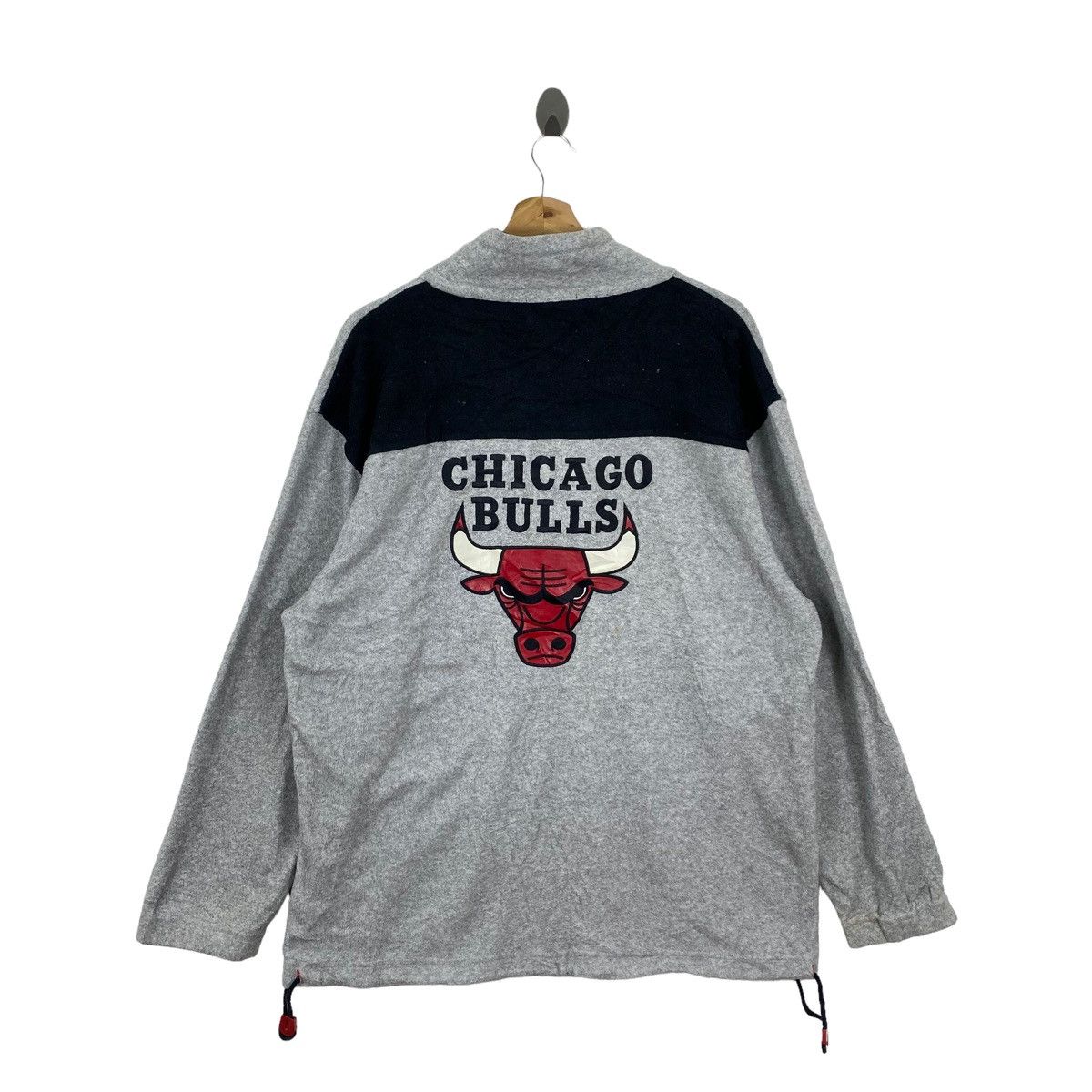 NBA BULLS CHICAGO BASKETBALL Nba Retro Sherpa Grey Half Zipper Size US L / EU 52-54 / 3 - 1 Thumbnail