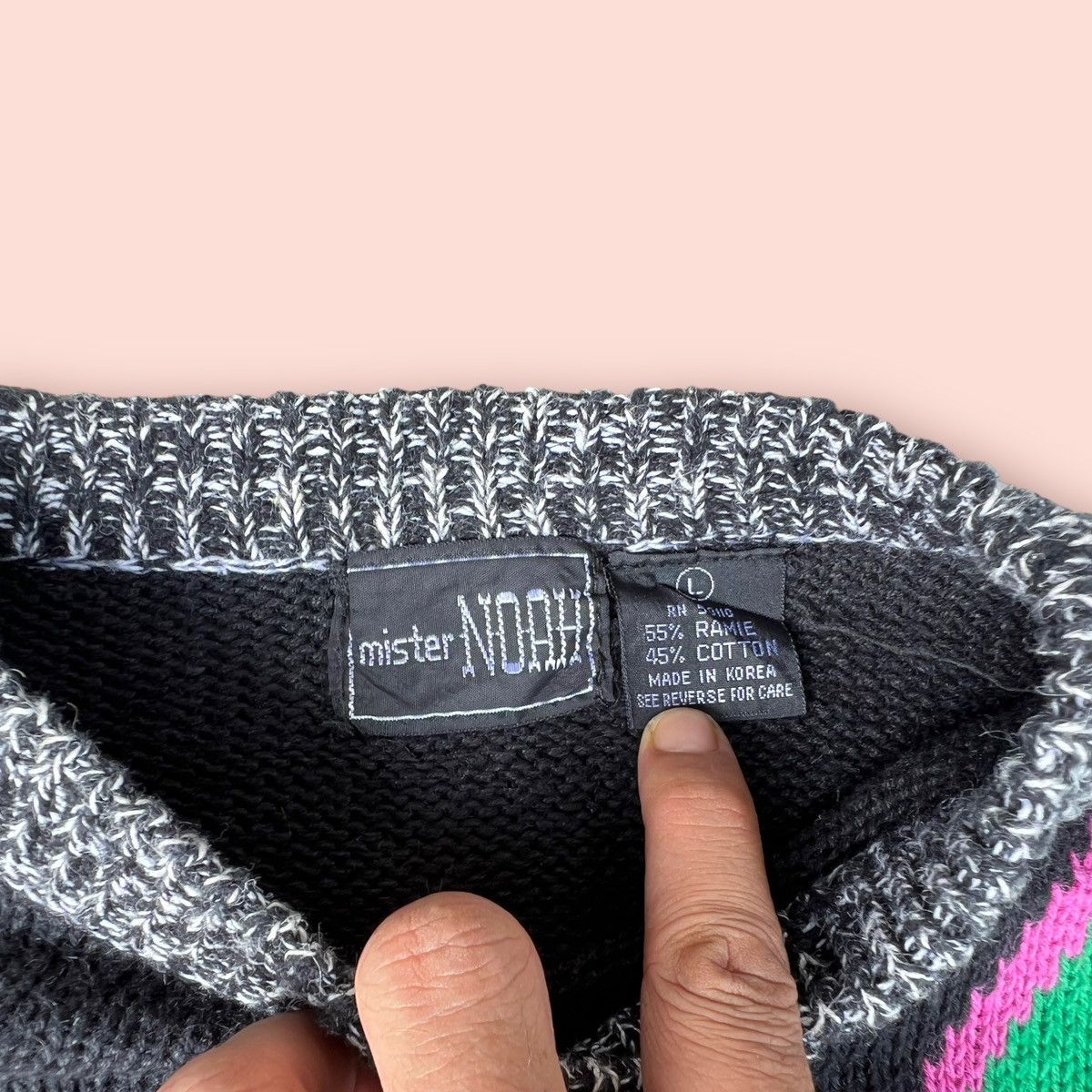 Aran Isles Knitwear × Other × Vintage VINTAGE MISTER NOAH PULLOVER KNITTED SWEATER Size US L / EU 52-54 / 3 - 7 Thumbnail