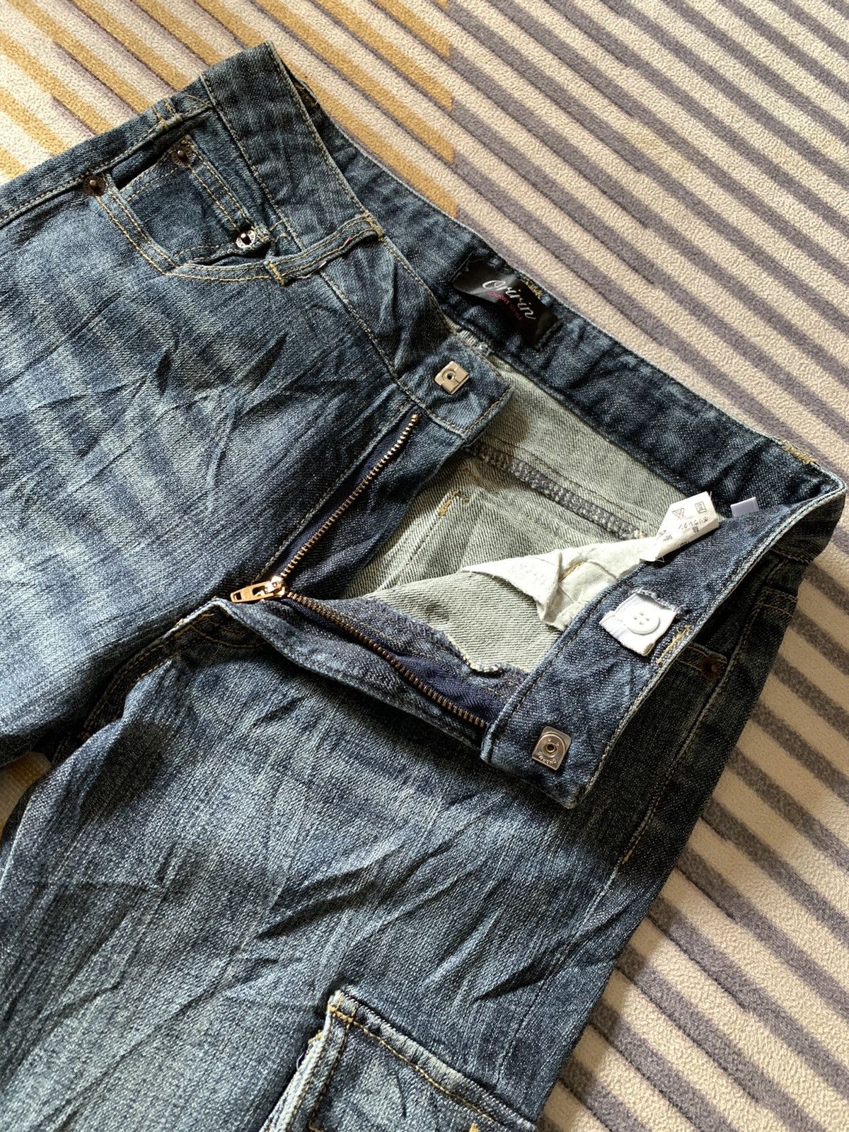 Japanese Brand Y2k Cargo Jeans Pants Size 28" / US 6 / IT 42 - 5 Thumbnail