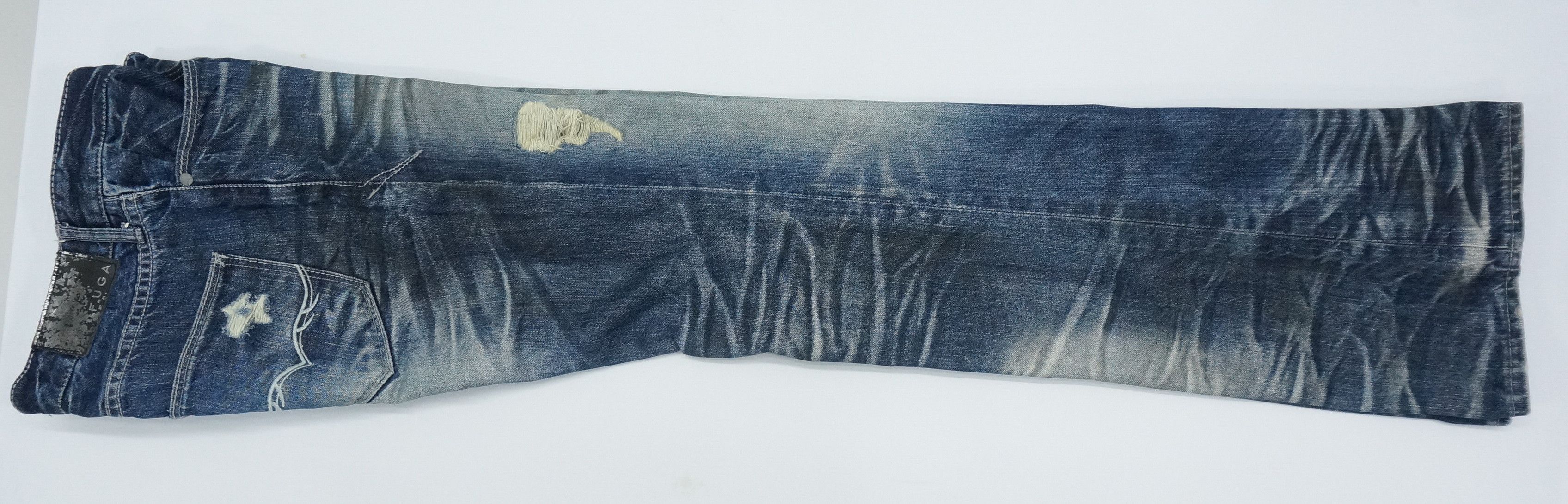 Japanese Brand FLARE VTG 🔥 FUGA Japan Punk Distressed Jeans Size US 30 / EU 46 - 11 Thumbnail
