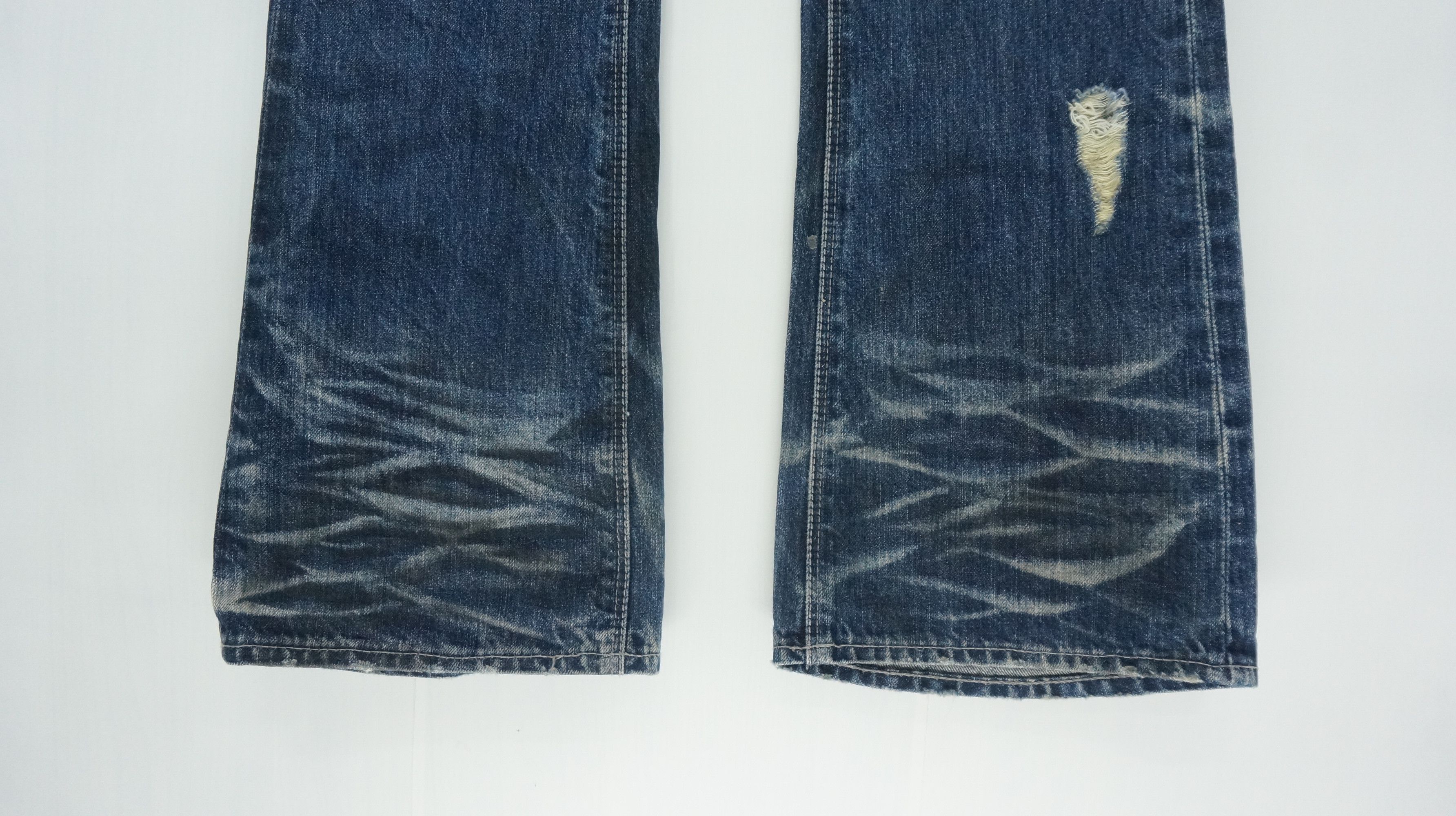 Japanese Brand FLARE VTG 🔥 FUGA Japan Punk Distressed Jeans Size US 30 / EU 46 - 7 Thumbnail