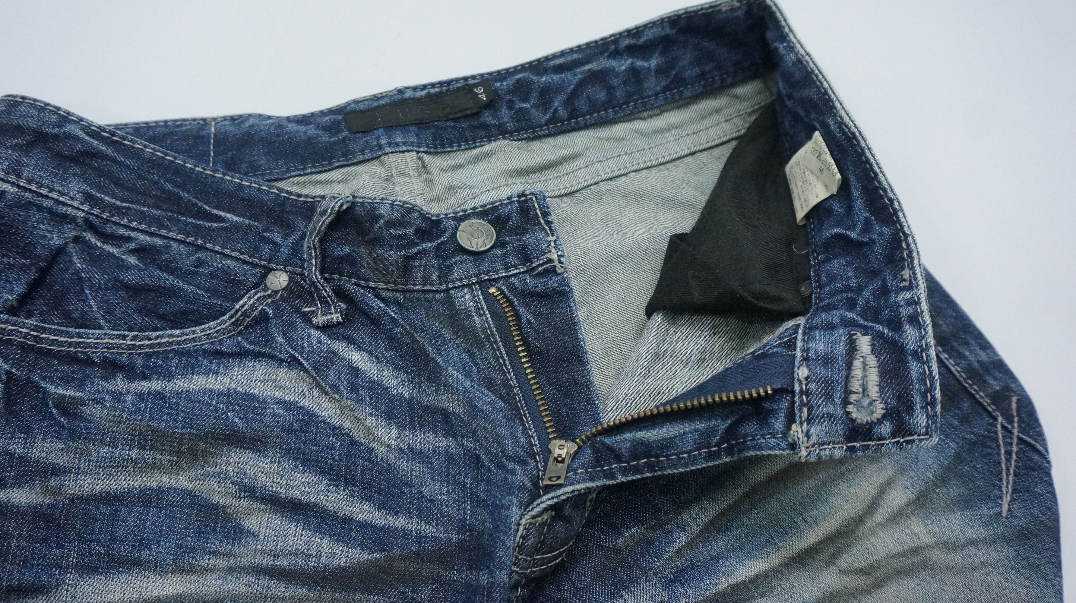 Japanese Brand FLARE VTG 🔥 FUGA Japan Punk Distressed Jeans Size US 30 / EU 46 - 17 Thumbnail