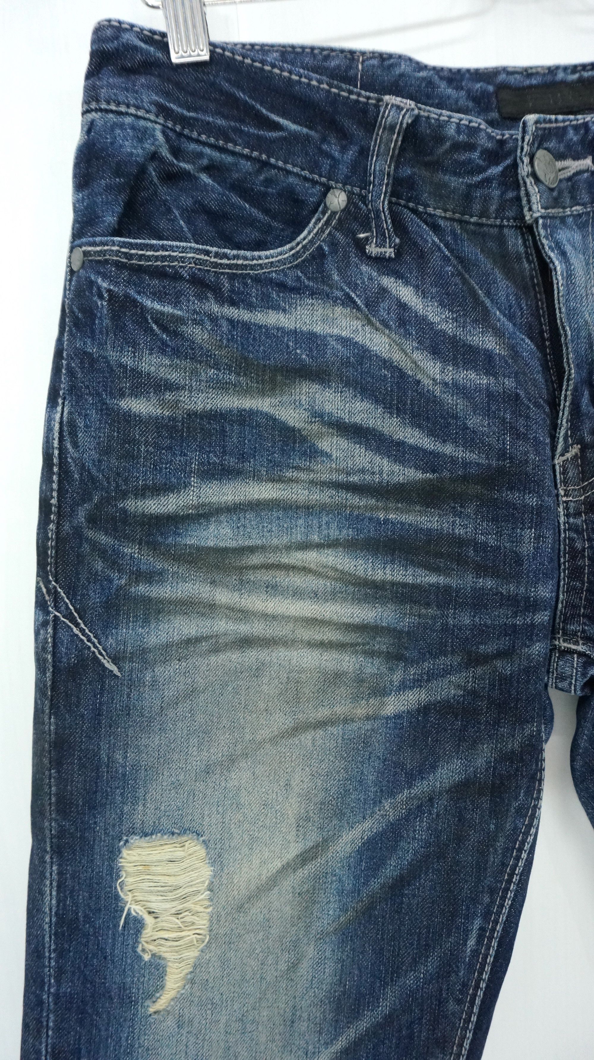Japanese Brand FLARE VTG 🔥 FUGA Japan Punk Distressed Jeans Size US 30 / EU 46 - 5 Thumbnail