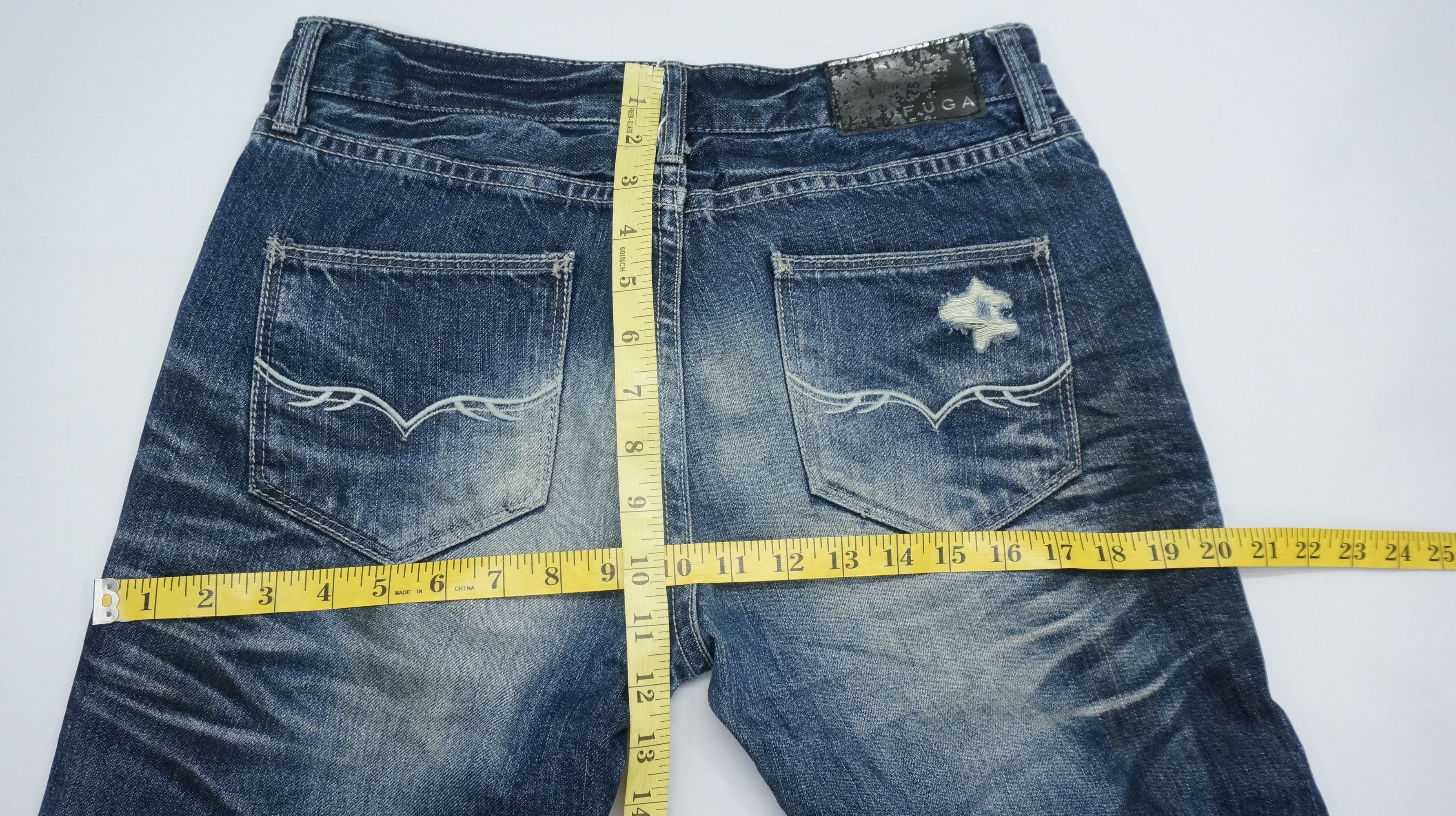 Japanese Brand FLARE VTG 🔥 FUGA Japan Punk Distressed Jeans Size US 30 / EU 46 - 16 Thumbnail