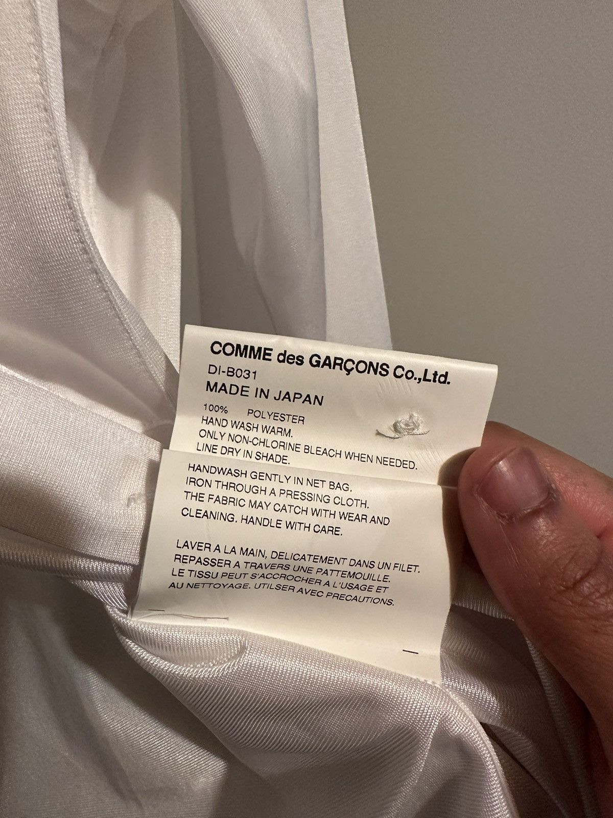 Comme des Garcons Homme Deux Comme Des Garcons Homme Deux White Polyester Shirt Size US XS / EU 42 / 0 - 5 Thumbnail