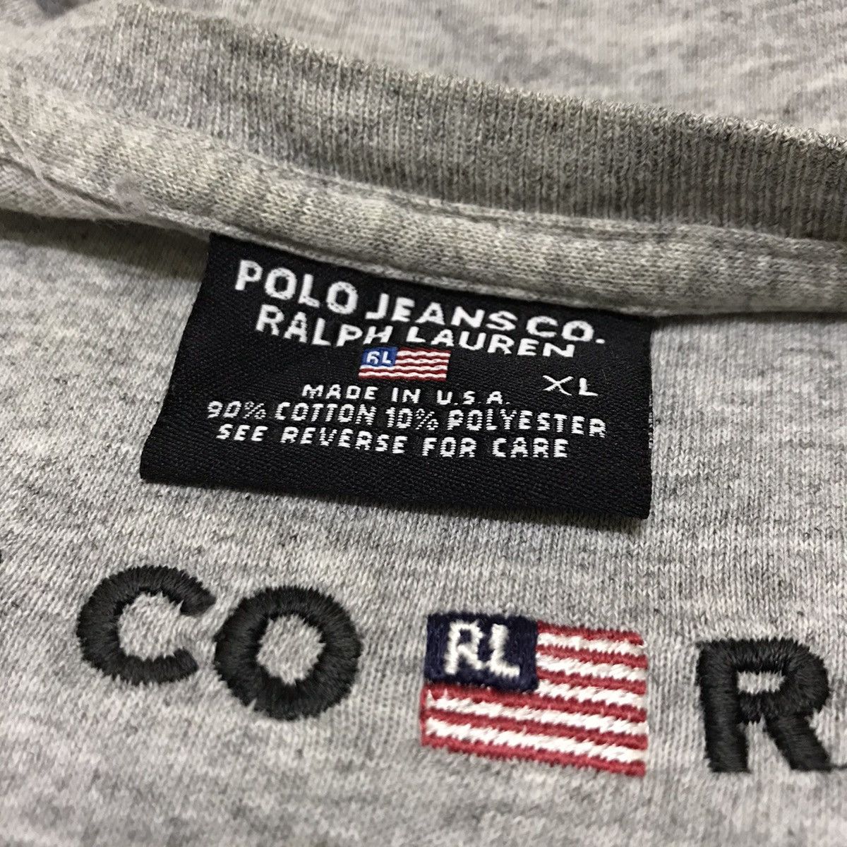 Polo Ralph Lauren Vintage 90s Polo Ralph Lauren spellout embroidery logo tee Size US XXL / EU 58 / 5 - 8 Thumbnail