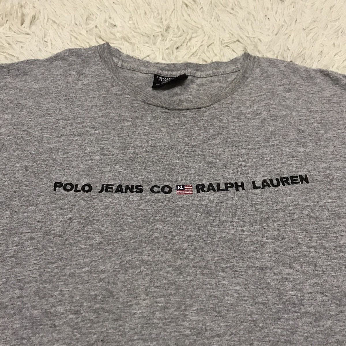 Polo Ralph Lauren Vintage 90s Polo Ralph Lauren spellout embroidery logo tee Size US XXL / EU 58 / 5 - 7 Thumbnail