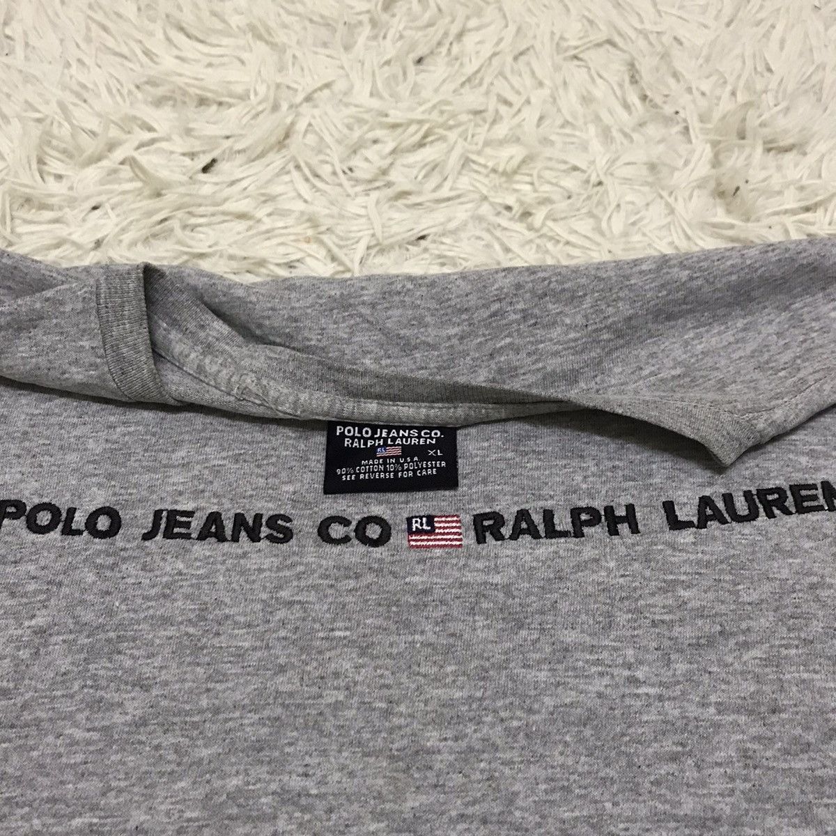 Polo Ralph Lauren Vintage 90s Polo Ralph Lauren spellout embroidery logo tee Size US XXL / EU 58 / 5 - 9 Thumbnail