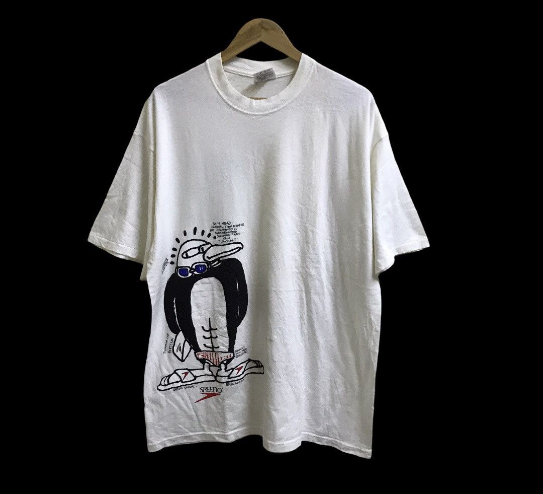 Speedo Vintage 90s Speedo t-shirt Size US XL / EU 56 / 4 - 1 Thumbnail