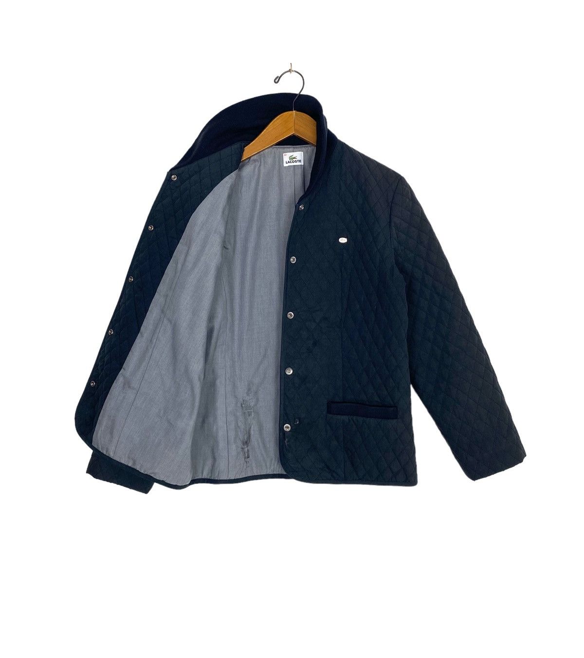 Lacoste Rare‼️ Lacoste Quilted Snap Button Bomber Jacket Made Japan Size M / US 6-8 / IT 42-44 - 2 Thumbnail