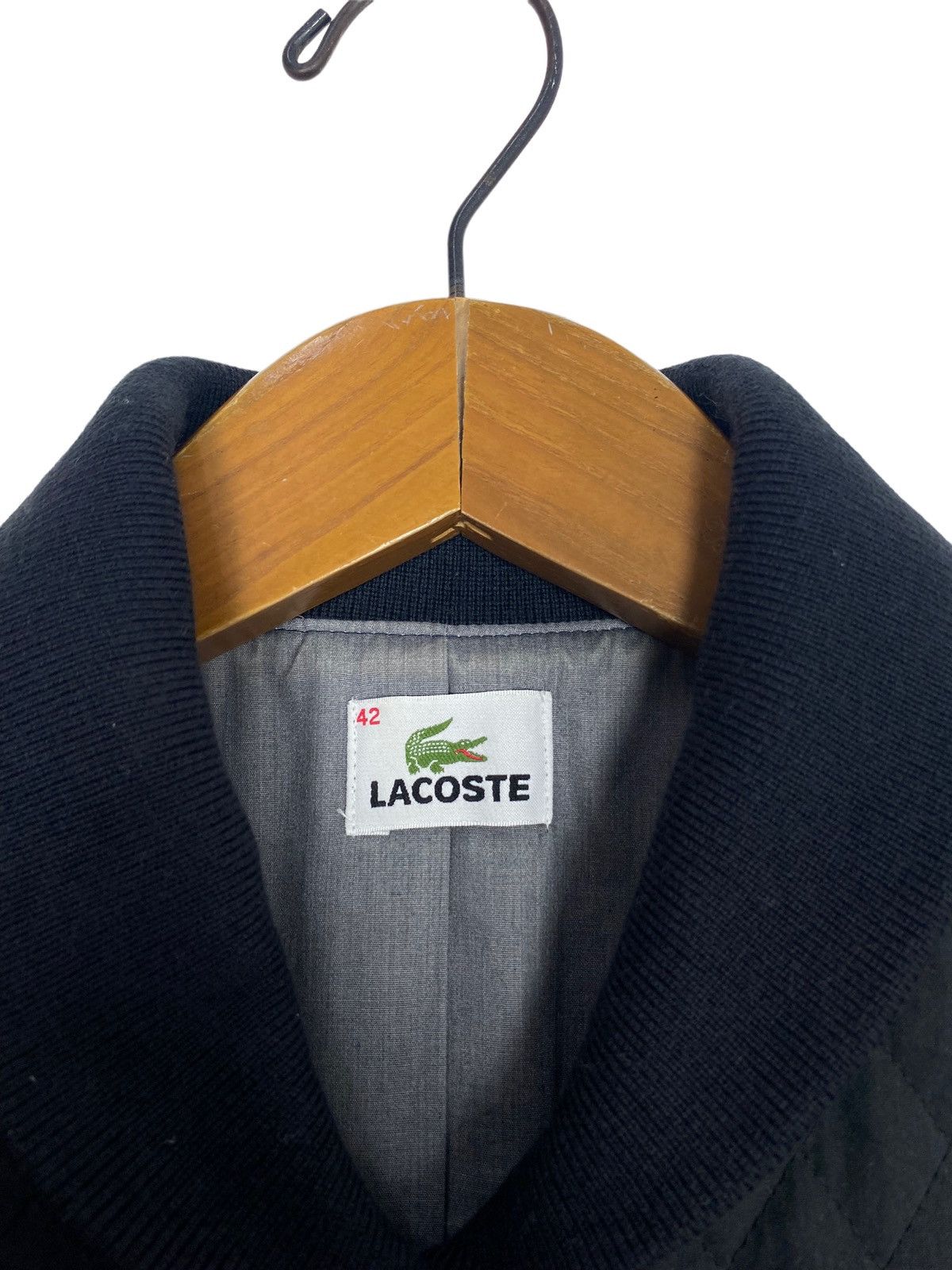 Lacoste Rare‼️ Lacoste Quilted Snap Button Bomber Jacket Made Japan Size M / US 6-8 / IT 42-44 - 5 Thumbnail