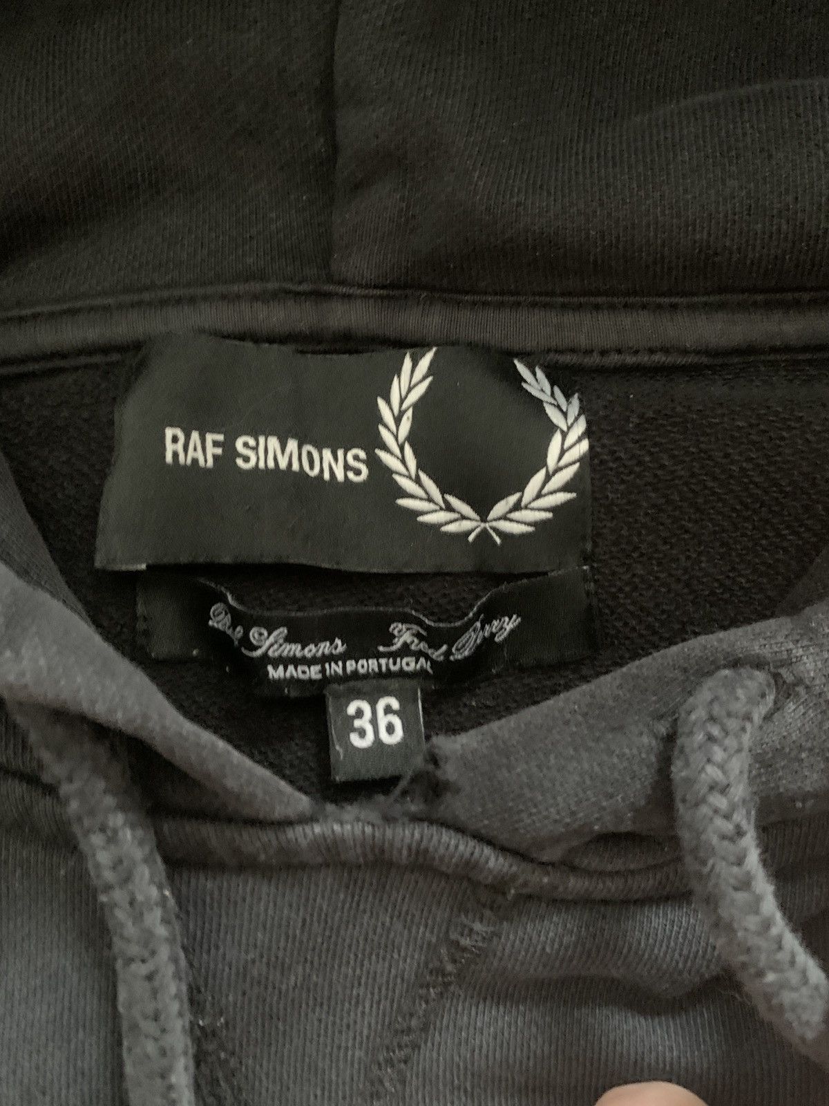Fred Perry × Raf Simons Tape detail hoodie Size US M / EU 48-50 / 2 - 5 Thumbnail