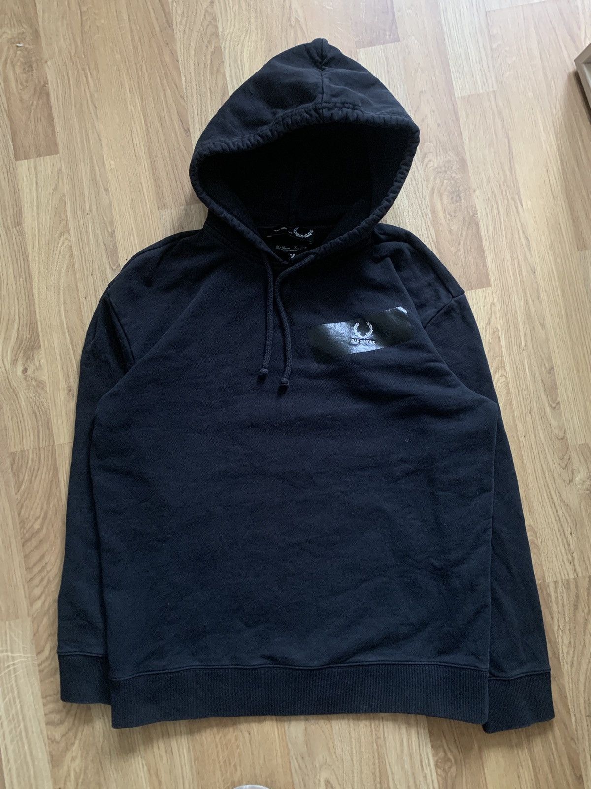 Fred Perry × Raf Simons Tape detail hoodie Size US M / EU 48-50 / 2 - 1 Thumbnail