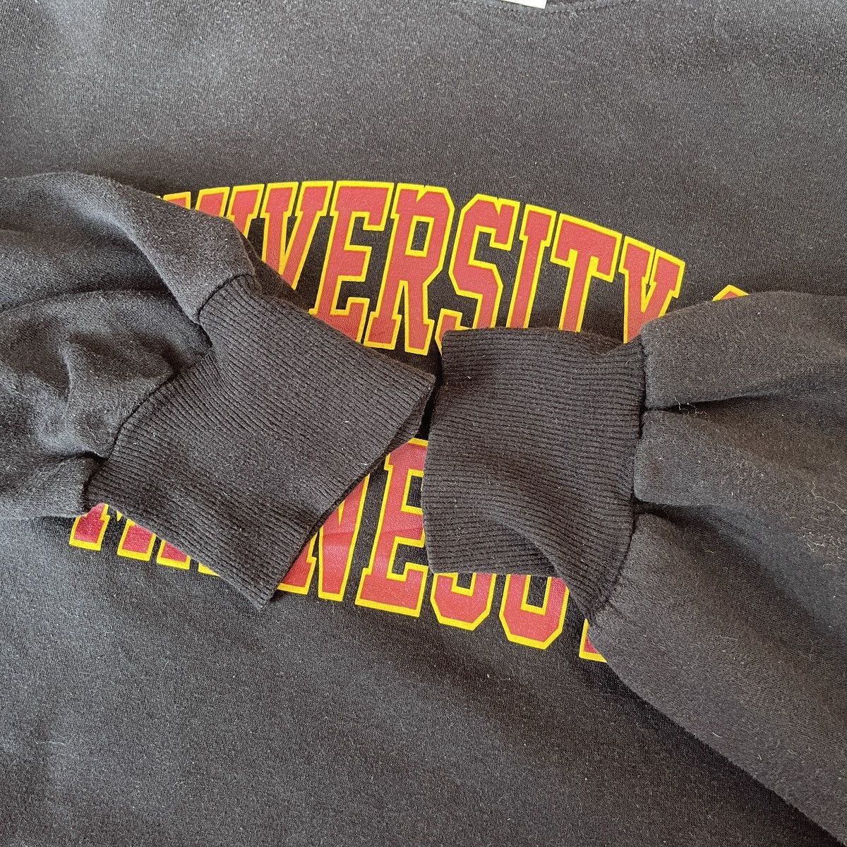 University Of Minnesota X GU Black Sweater Big Printed