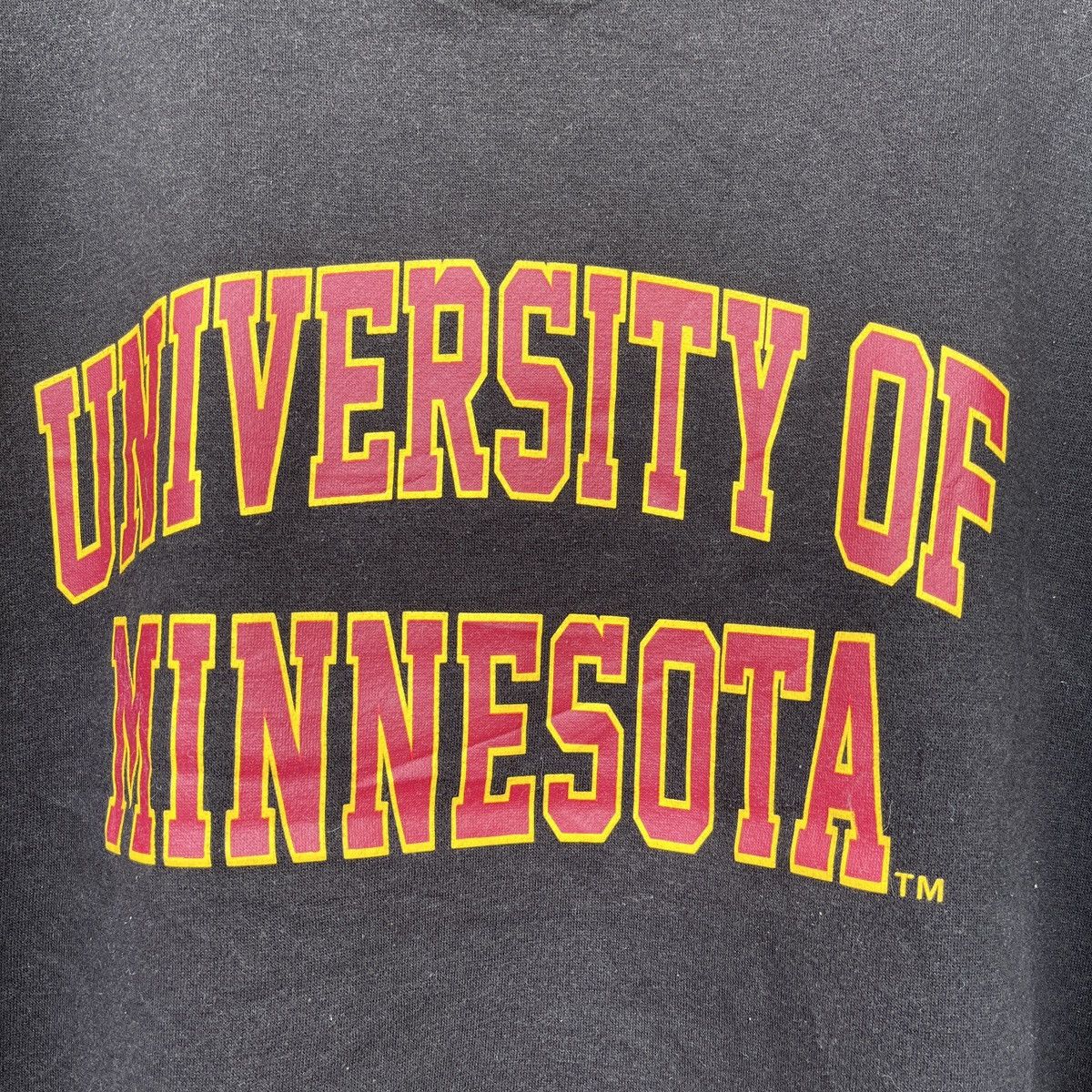 University Of Minnesota X GU Black Sweater Big Printed