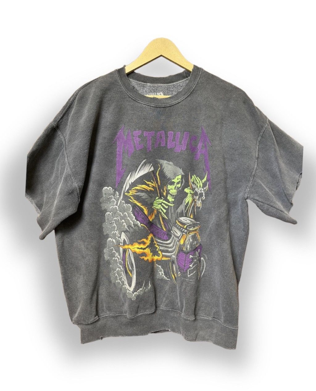 Metallica Distressed Metallica Here Comes Revenge Sweater Crop Sleeves Size US L / EU 52-54 / 3 - 1 Thumbnail