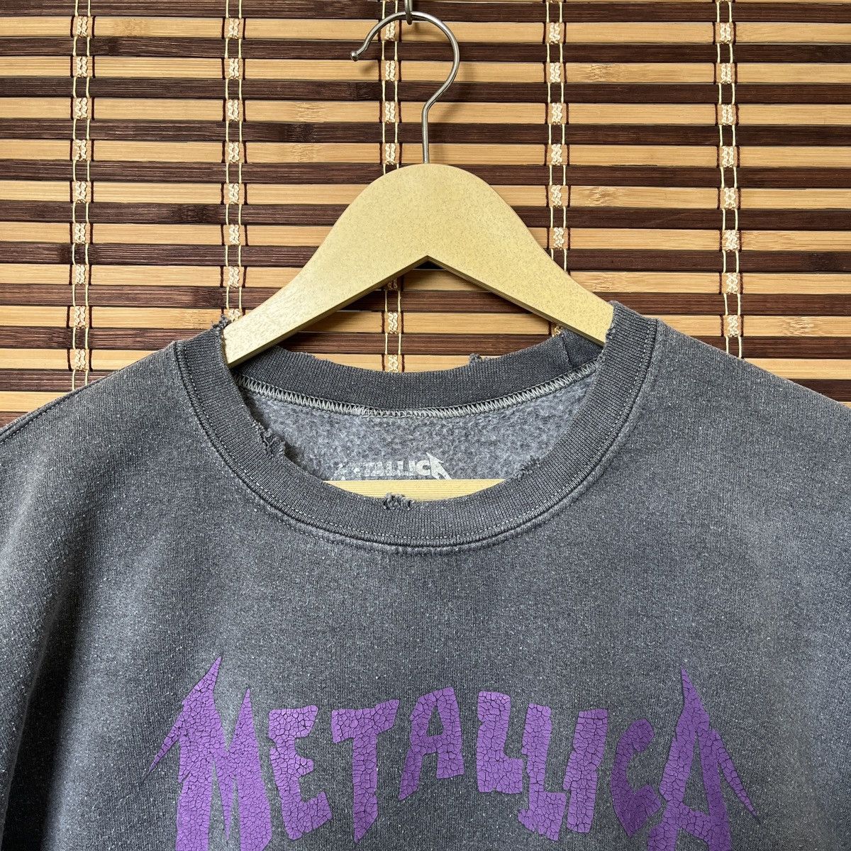 Metallica Distressed Metallica Here Comes Revenge Sweater Crop Sleeves Size US L / EU 52-54 / 3 - 4 Thumbnail
