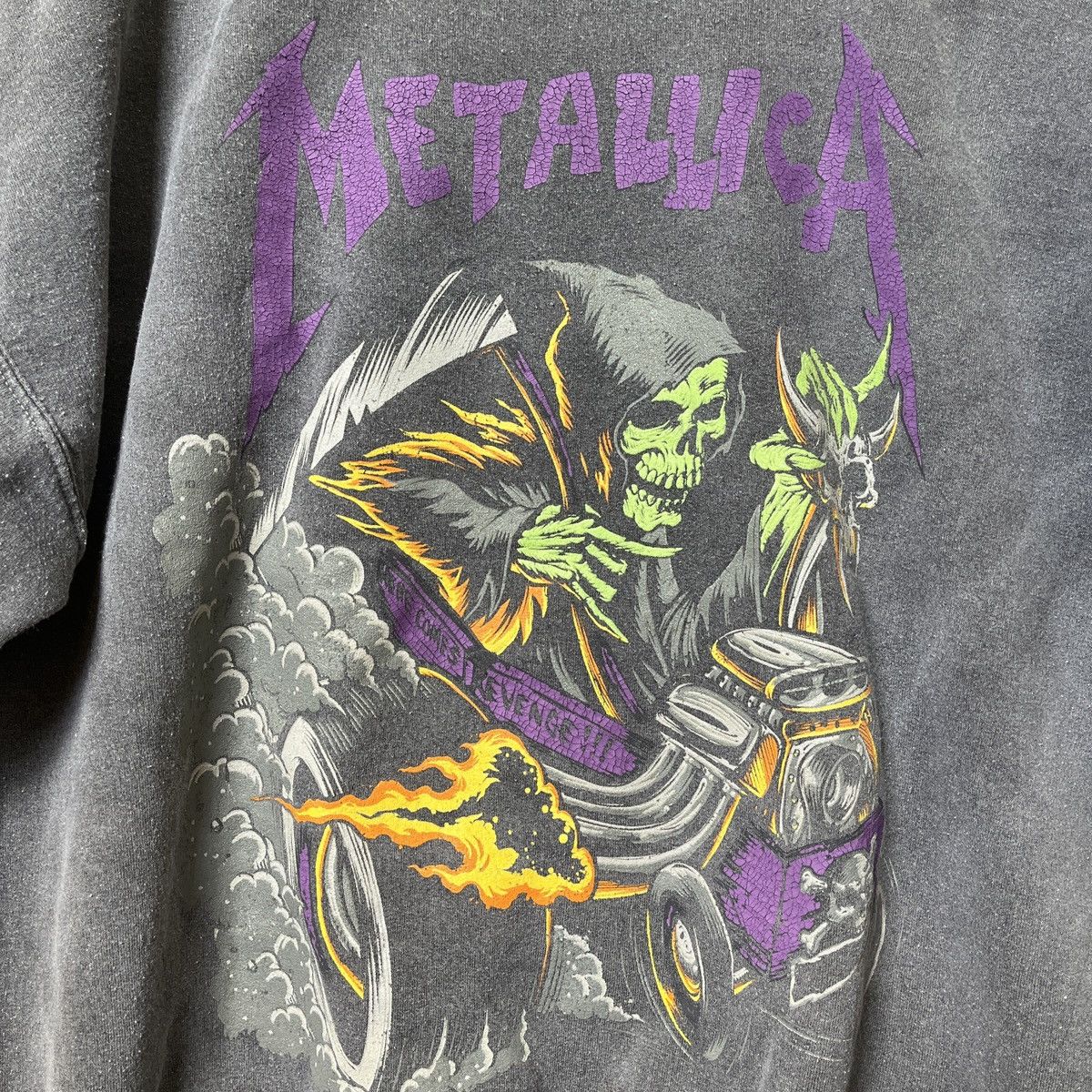 Metallica Distressed Metallica Here Comes Revenge Sweater Crop Sleeves Size US L / EU 52-54 / 3 - 6 Thumbnail