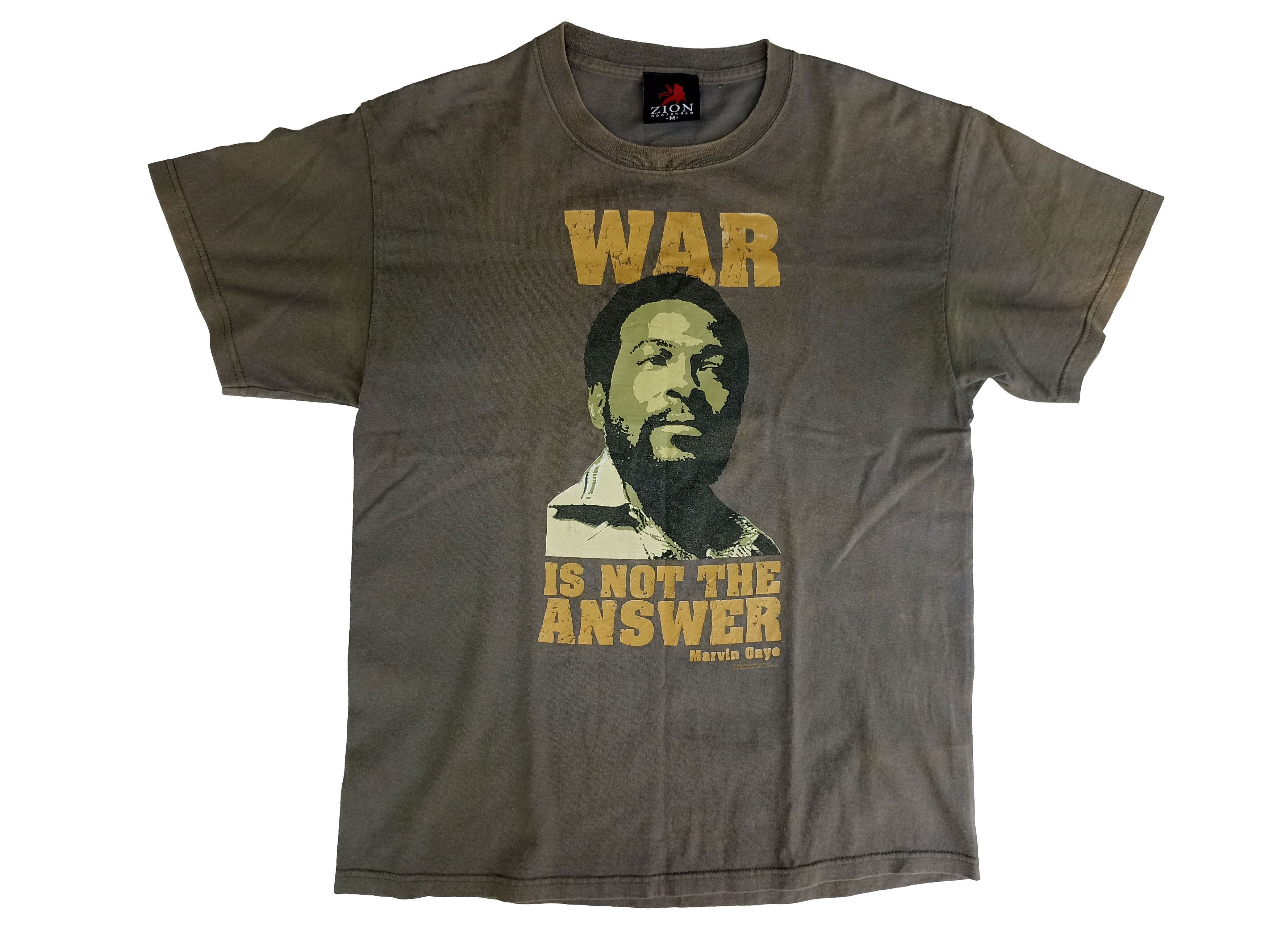 Band Tees × Vintage × Zion Rootswear Marvin Gaye vintage Tshirt 