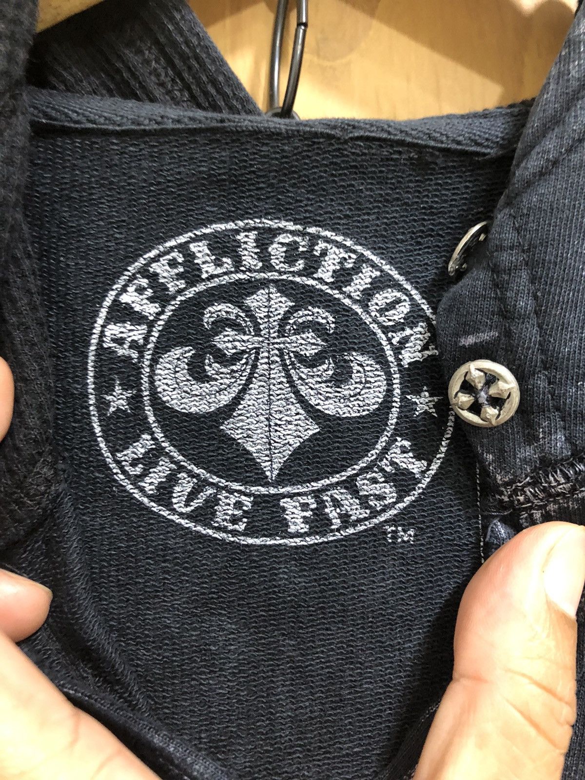 Affliction Vintage Y2K Affliction All Over Print Hoodie Size US XS / EU 42 / 0 - 7 Thumbnail
