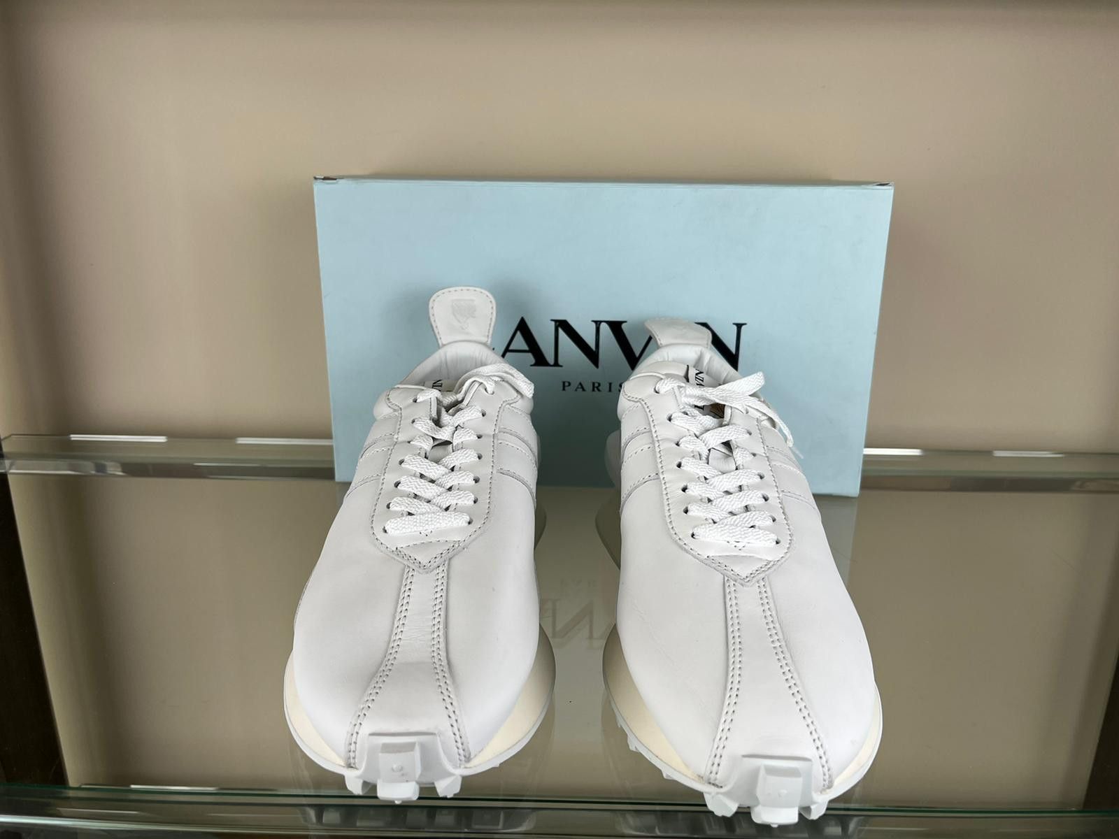 Lanvin Low Top Runner Sneakers in White Size US 11 / EU 44 - 4 Thumbnail