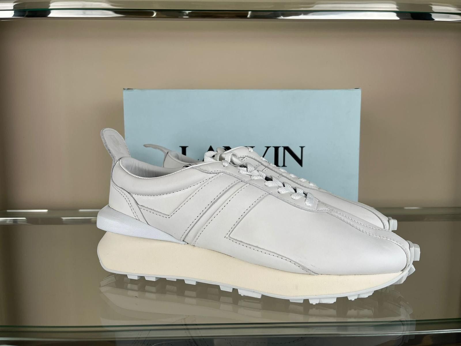 Lanvin Low Top Runner Sneakers in White Size US 11 / EU 44 - 2 Thumbnail
