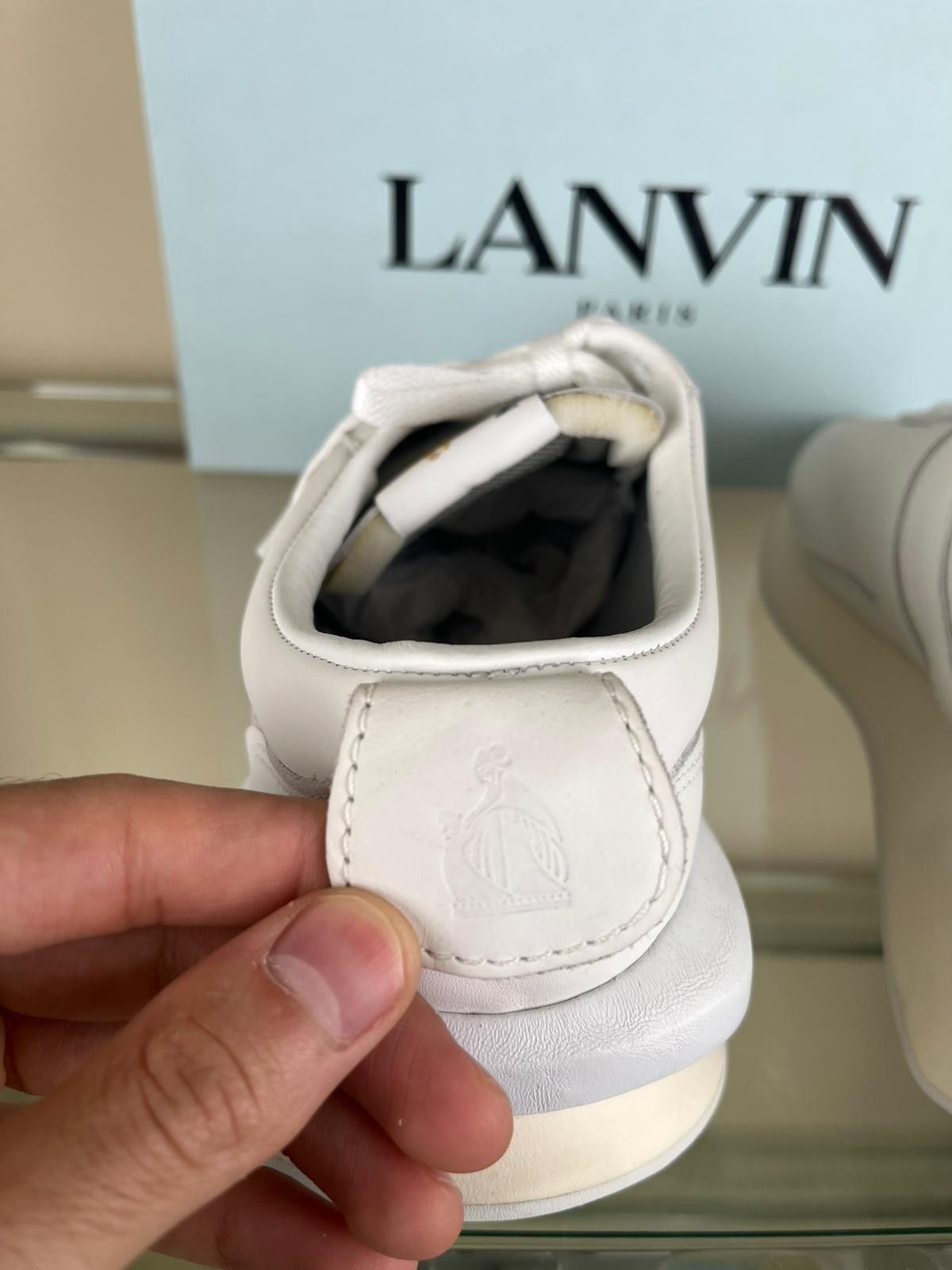 Lanvin Low Top Runner Sneakers in White Size US 11 / EU 44 - 12 Thumbnail