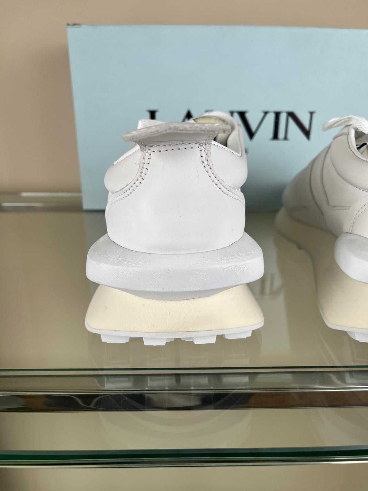 Lanvin Low Top Runner Sneakers in White Size US 11 / EU 44 - 9 Thumbnail