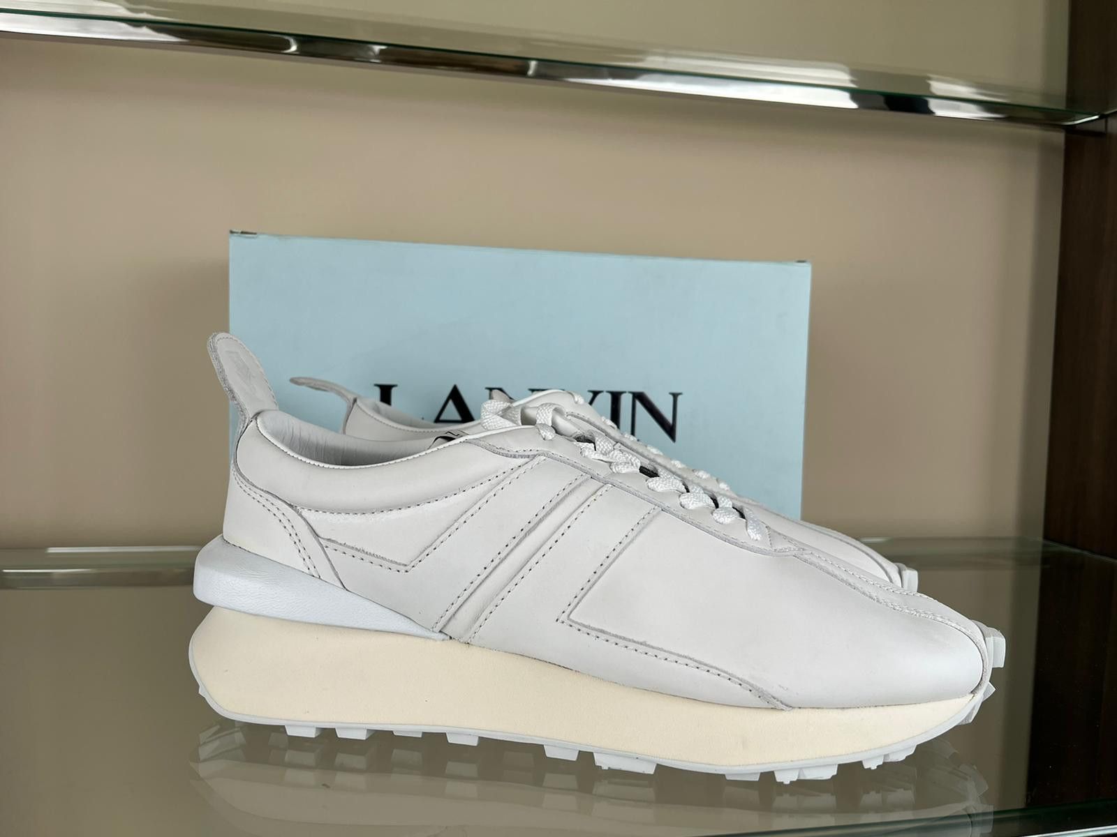 Lanvin Low Top Runner Sneakers in White Size US 11 / EU 44 - 10 Thumbnail