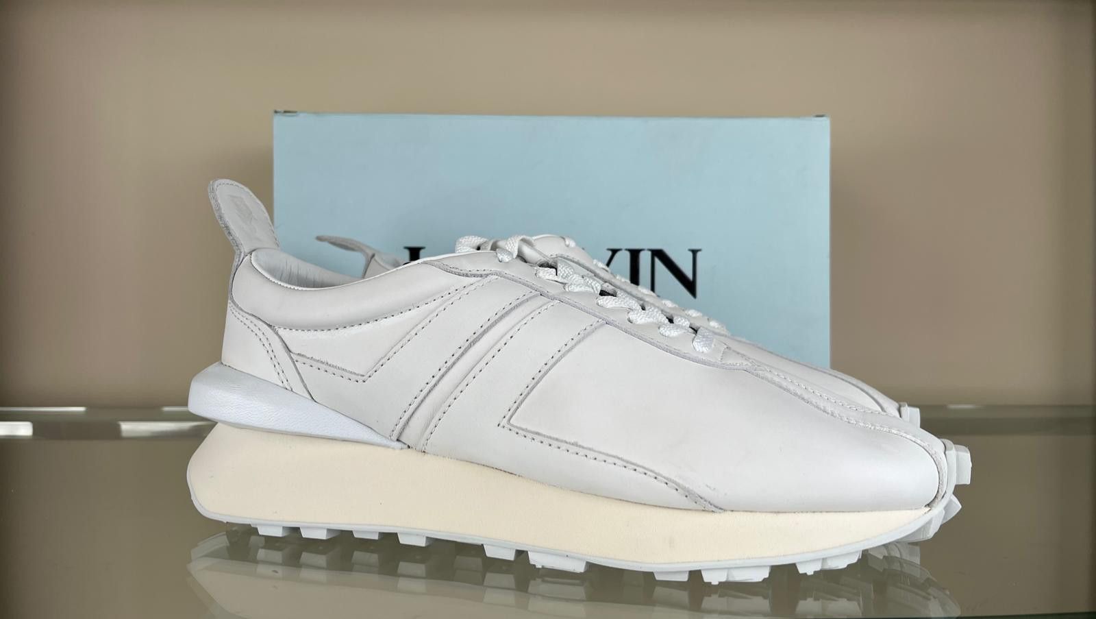 Lanvin Low Top Runner Sneakers in White Size US 11 / EU 44 - 3 Thumbnail