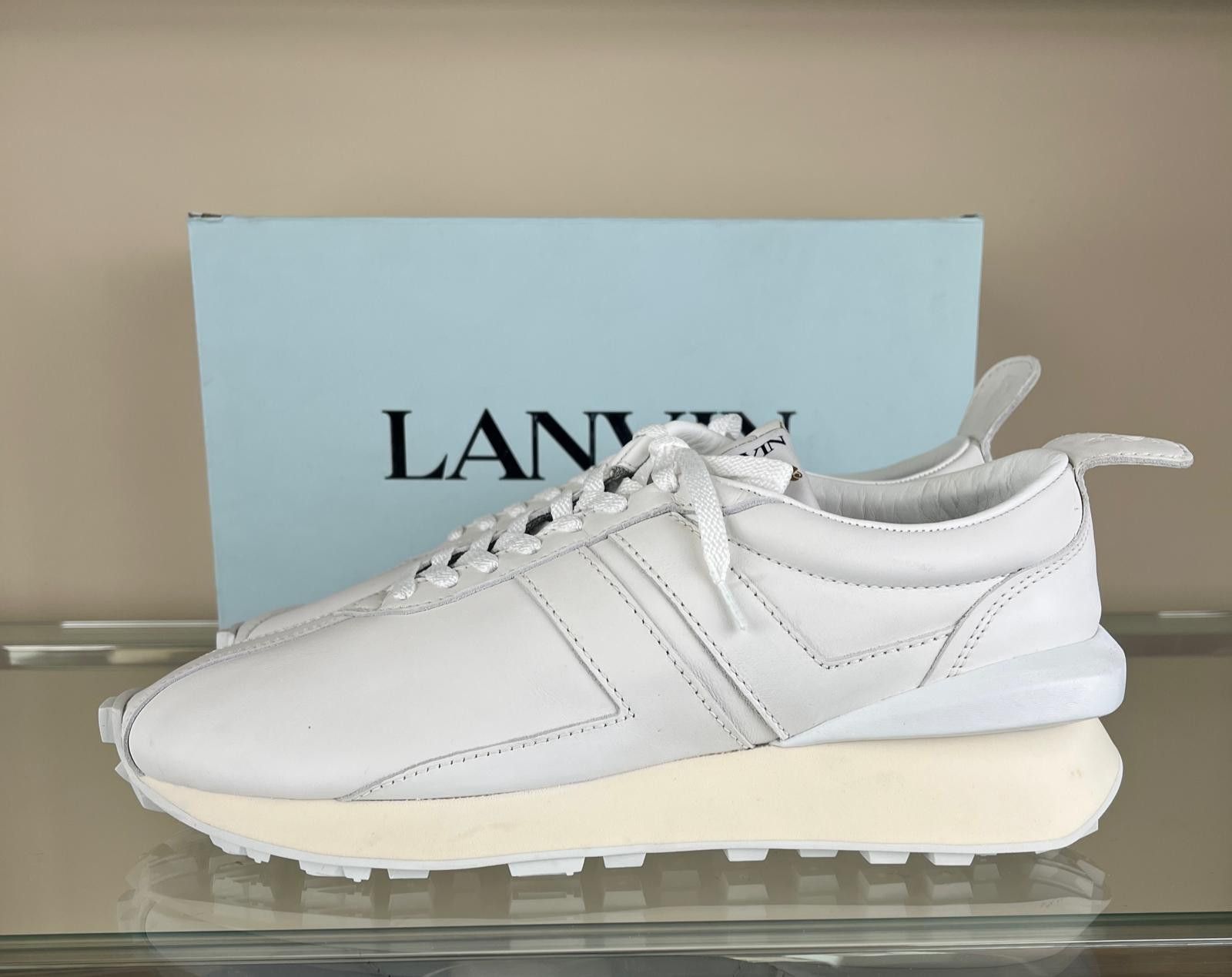 Lanvin Low Top Runner Sneakers in White Size US 11 / EU 44 - 6 Thumbnail