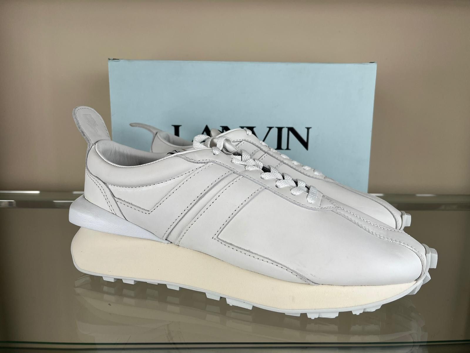Lanvin Low Top Runner Sneakers in White Size US 11 / EU 44 - 1 Thumbnail