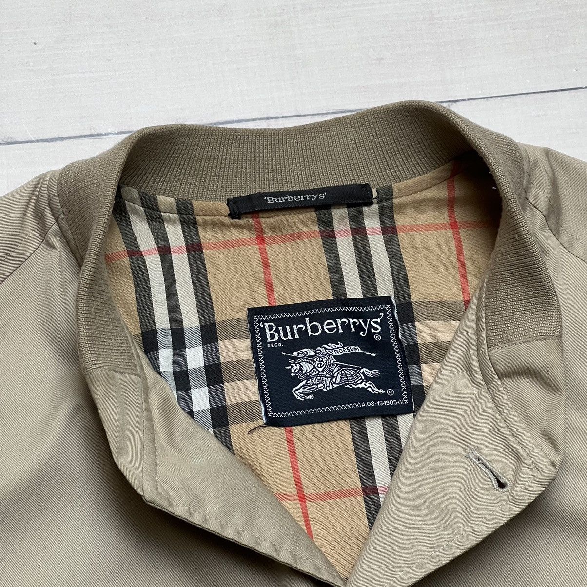 Burberry × Burberry Prorsum × Vintage Vintage 90s Burberry Bomber Nova Check Beige Jacket Size US L / EU 52-54 / 3 - 5 Thumbnail