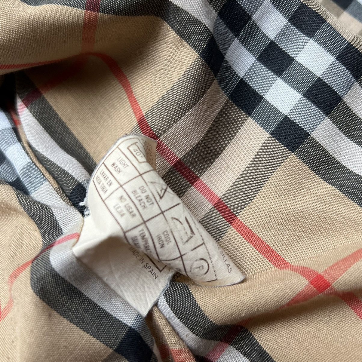 Burberry × Burberry Prorsum × Vintage Vintage 90s Burberry Bomber Nova Check Beige Jacket Size US L / EU 52-54 / 3 - 8 Thumbnail