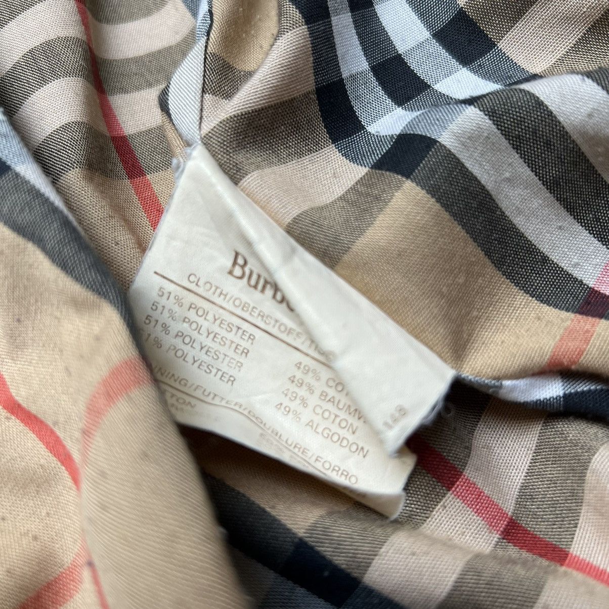 Burberry × Burberry Prorsum × Vintage Vintage 90s Burberry Bomber Nova Check Beige Jacket Size US L / EU 52-54 / 3 - 7 Thumbnail