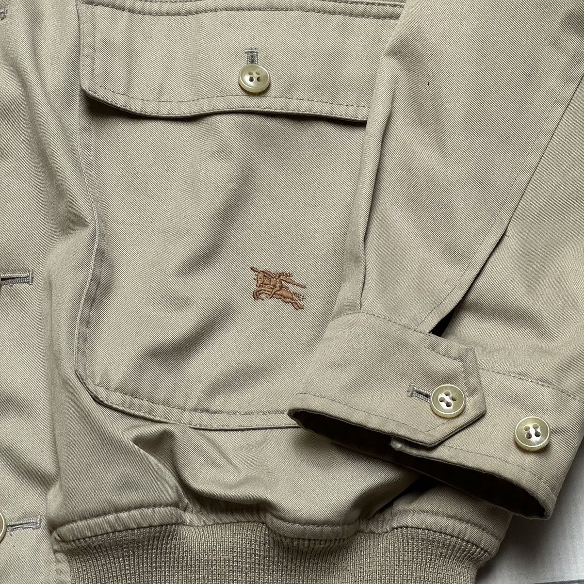 Burberry × Burberry Prorsum × Vintage Vintage 90s Burberry Bomber Nova Check Beige Jacket Size US L / EU 52-54 / 3 - 4 Thumbnail