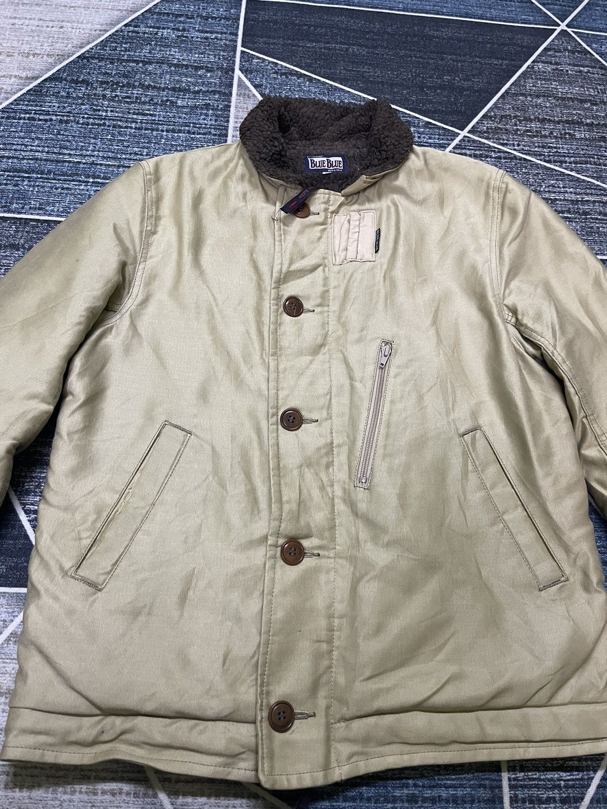 Blue Blue Japan VINTAGE BLUE BLUE JAPAN HR MARKET JACKET Size US L / EU 52-54 / 3 - 3 Thumbnail