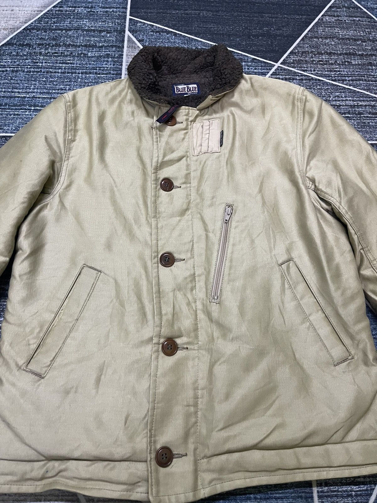 Blue Blue Japan VINTAGE BLUE BLUE JAPAN HR MARKET JACKET Size US L / EU 52-54 / 3 - 8 Thumbnail
