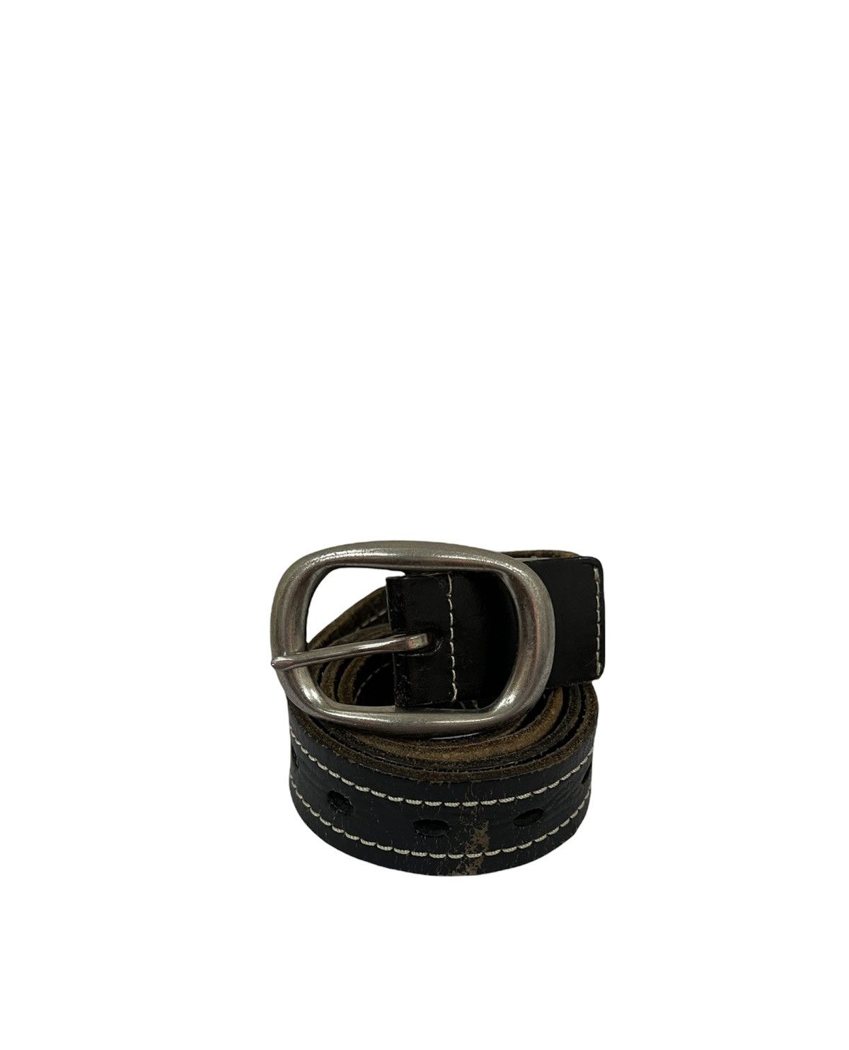 Leather × Vintage vintage Rock Style Leather Buckle Belt Size ONE SIZE - 1 Thumbnail