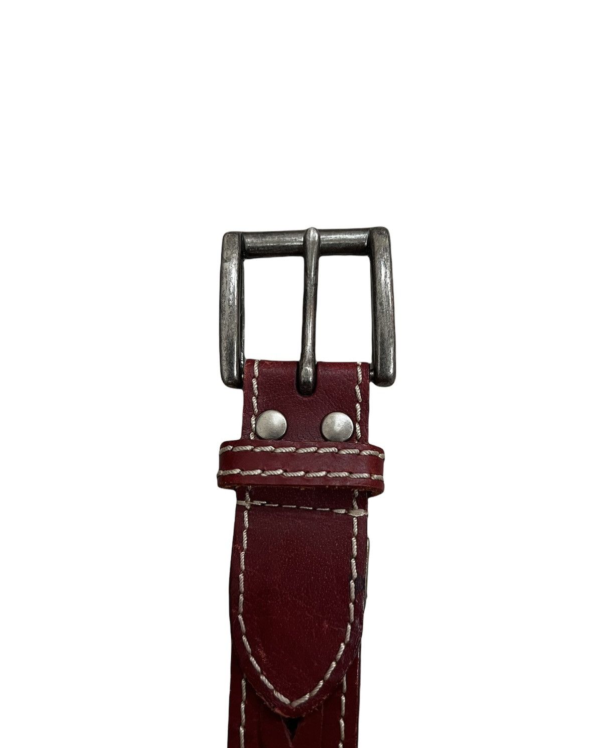Cowboy Equipment × Leather Vintage Cowboy Fashion Leather Buckle Belt Size ONE SIZE - 2 Thumbnail