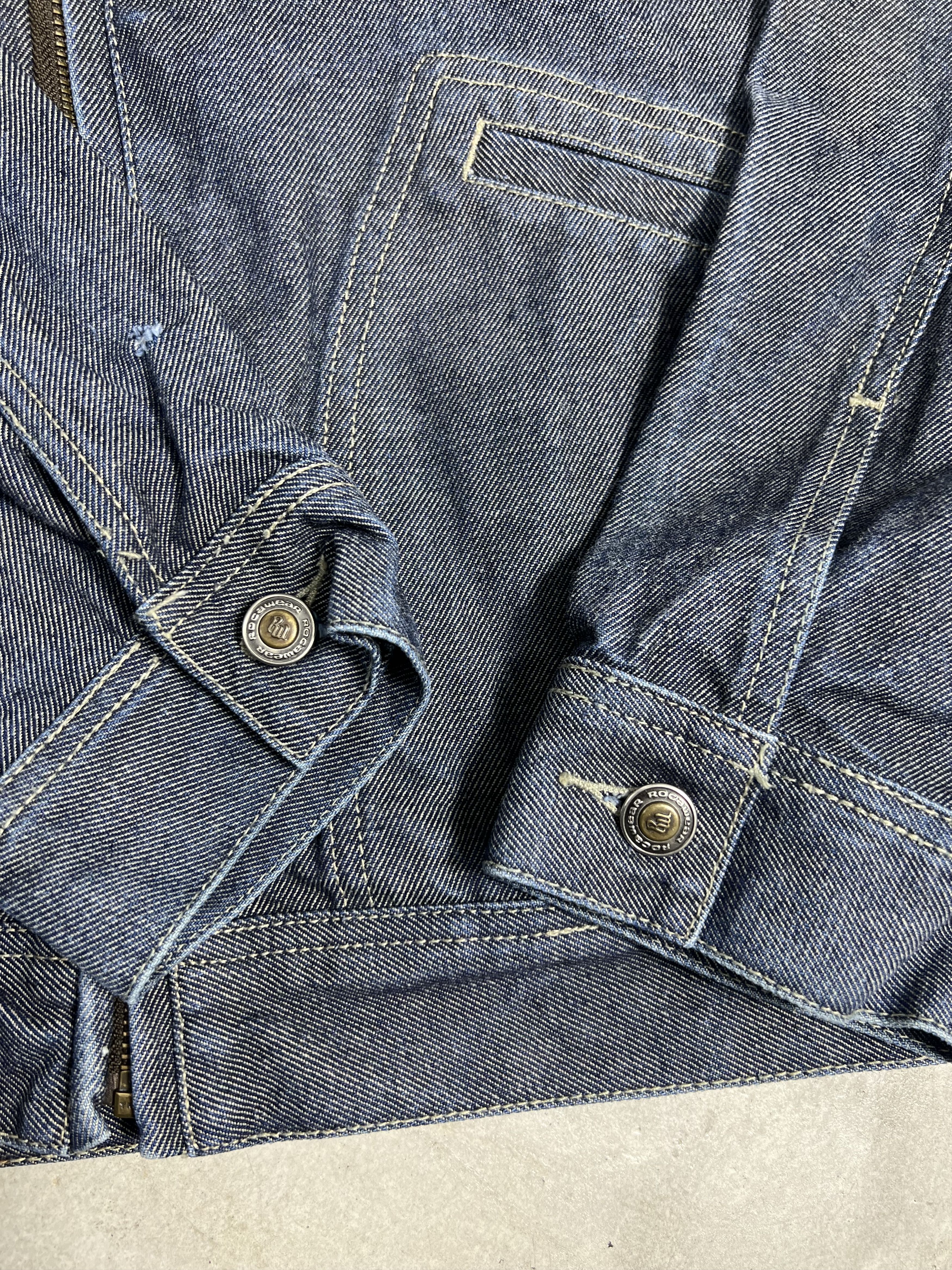 Rocawear Vintage Rocawear Clothing Hiphop Denim Jacket (XL) JK163 Size US XL / EU 56 / 4 - 10 Thumbnail